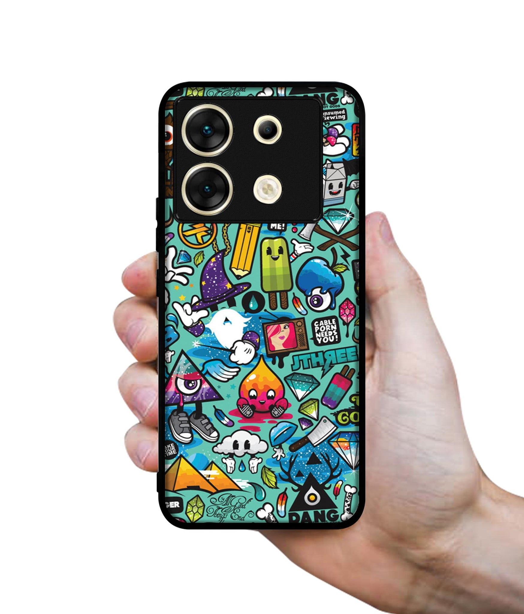 Crazy Designer 2D Printed Back Case Cover for Infinix Zero 30 5G