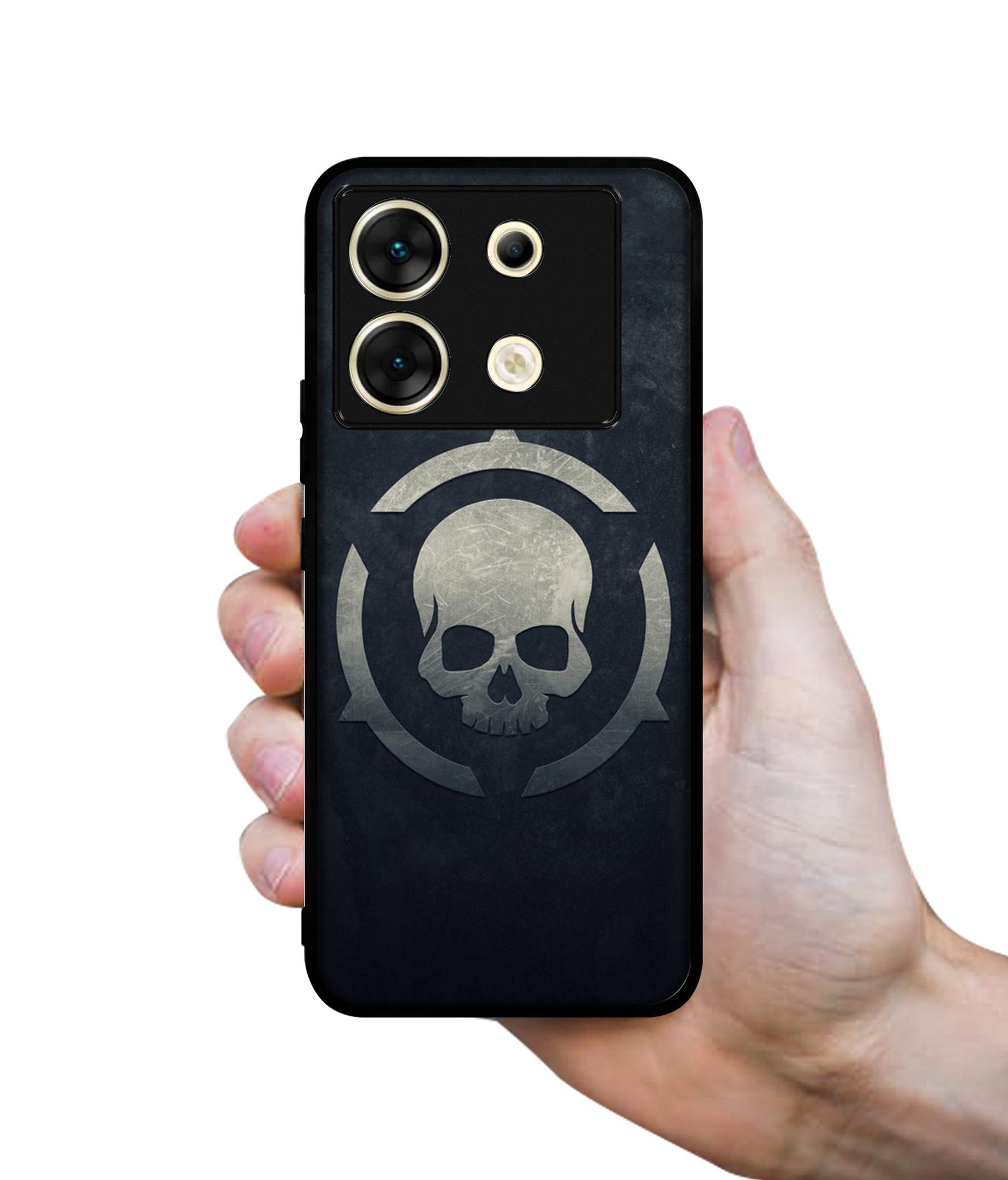 Skull Pattern Print Designer 2D Printed Back Case Cover for Infinix Zero 30 5G