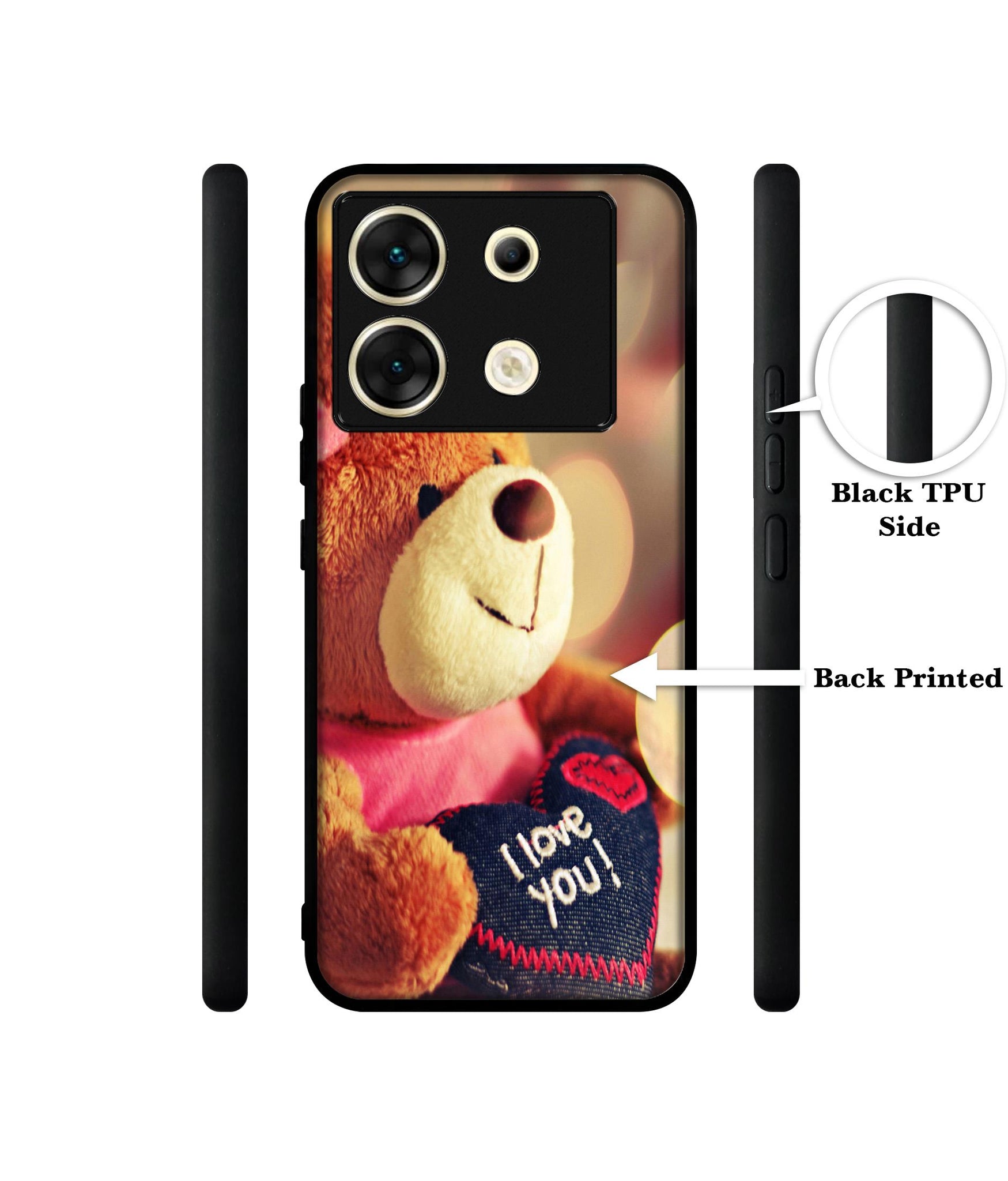 Teddy Bear Designer 2D Printed Back Case Cover for Infinix Zero 30 5G