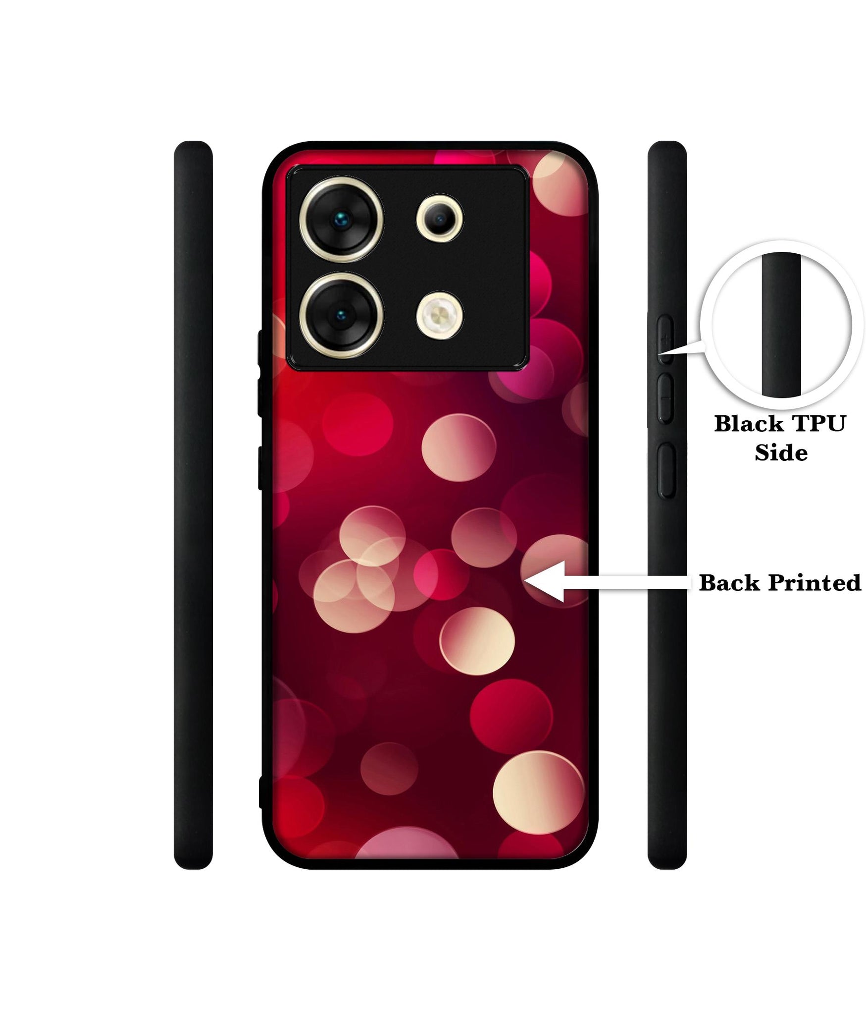 3D Circles Designer 2D Printed Back Case Cover for Infinix Zero 30 5G