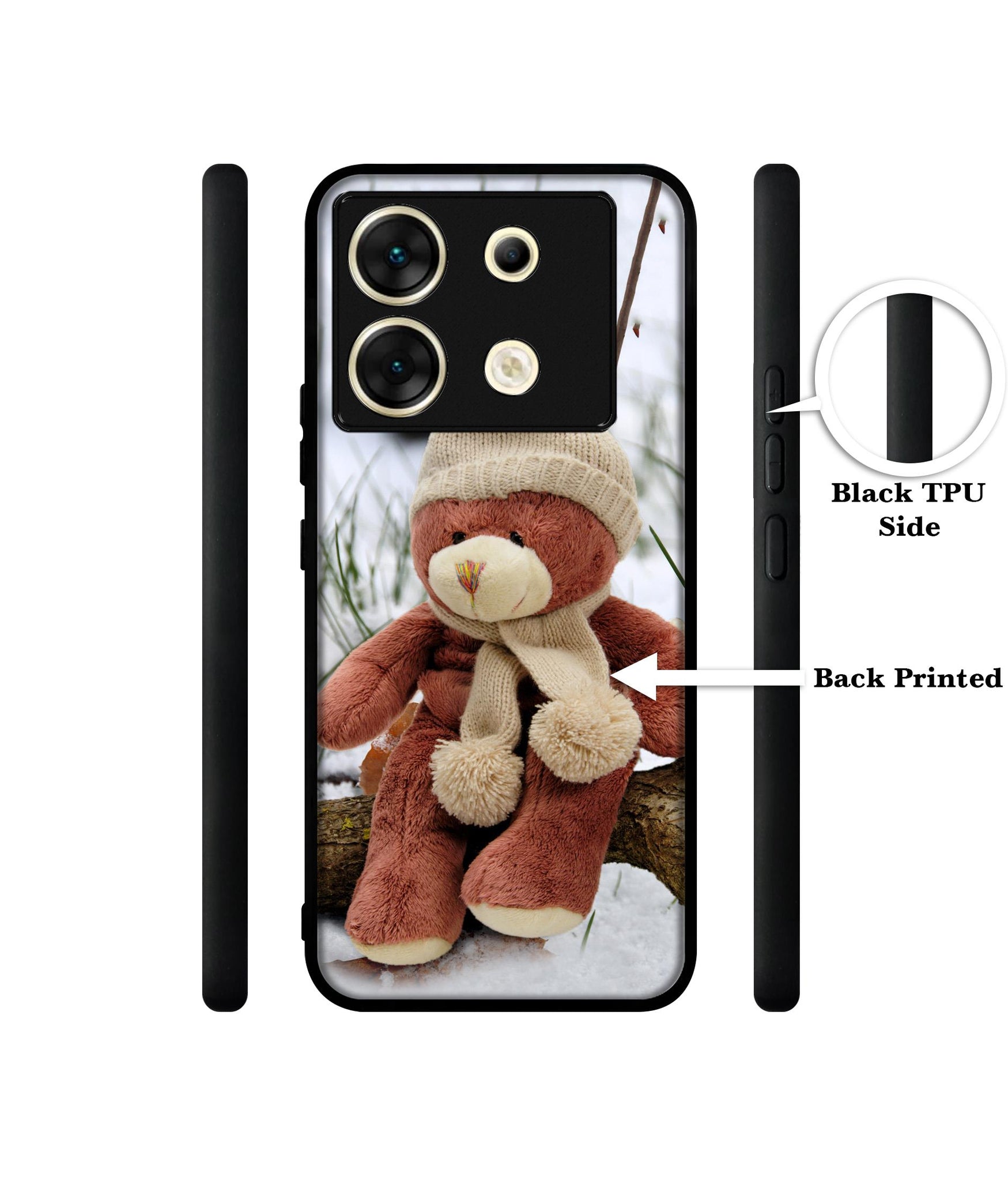 Woolen Bear Designer 2D Printed Back Case Cover for Infinix Zero 30 5G