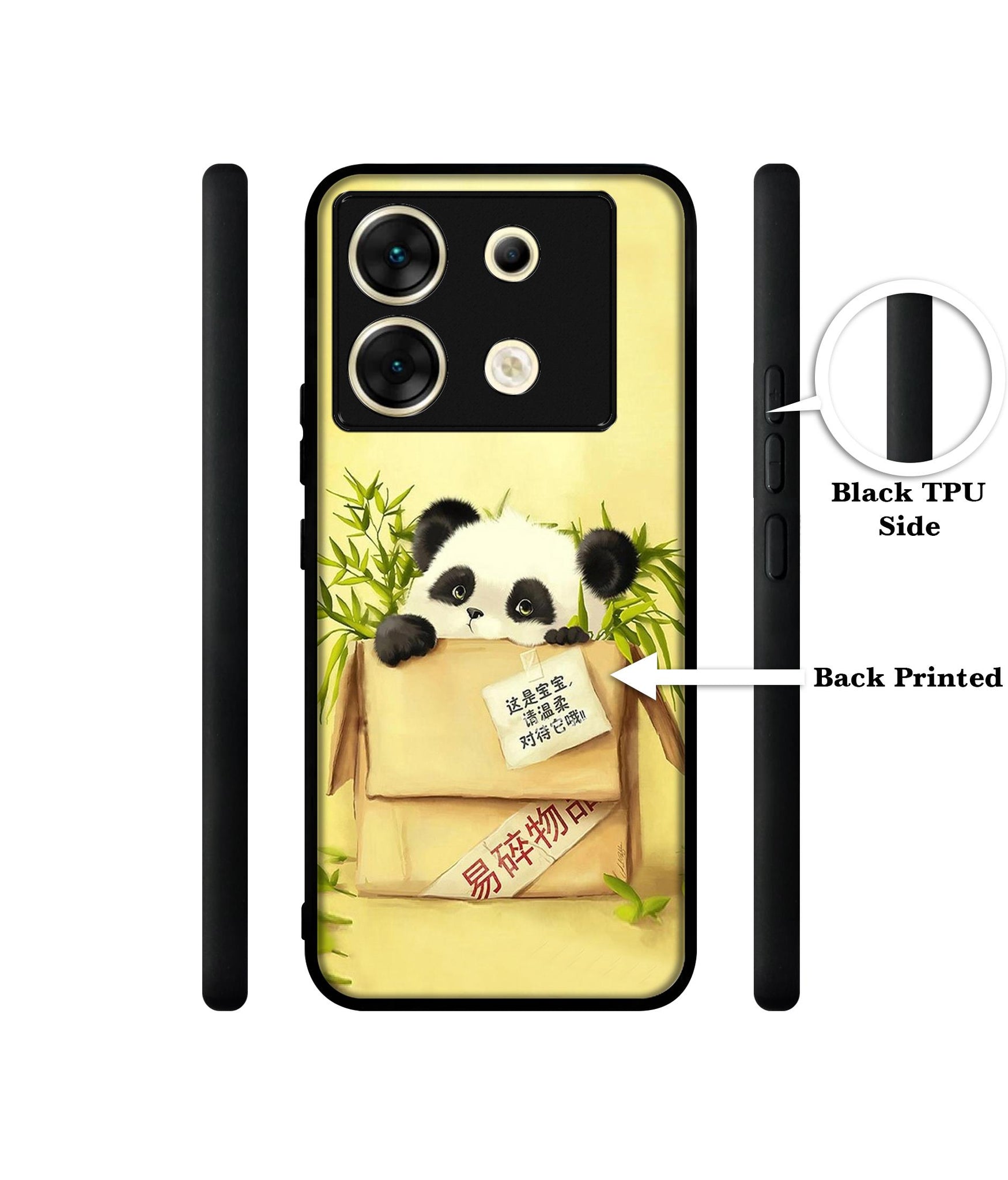Panda In Box Designer 2D Printed Back Case Cover for Infinix Zero 30 5G