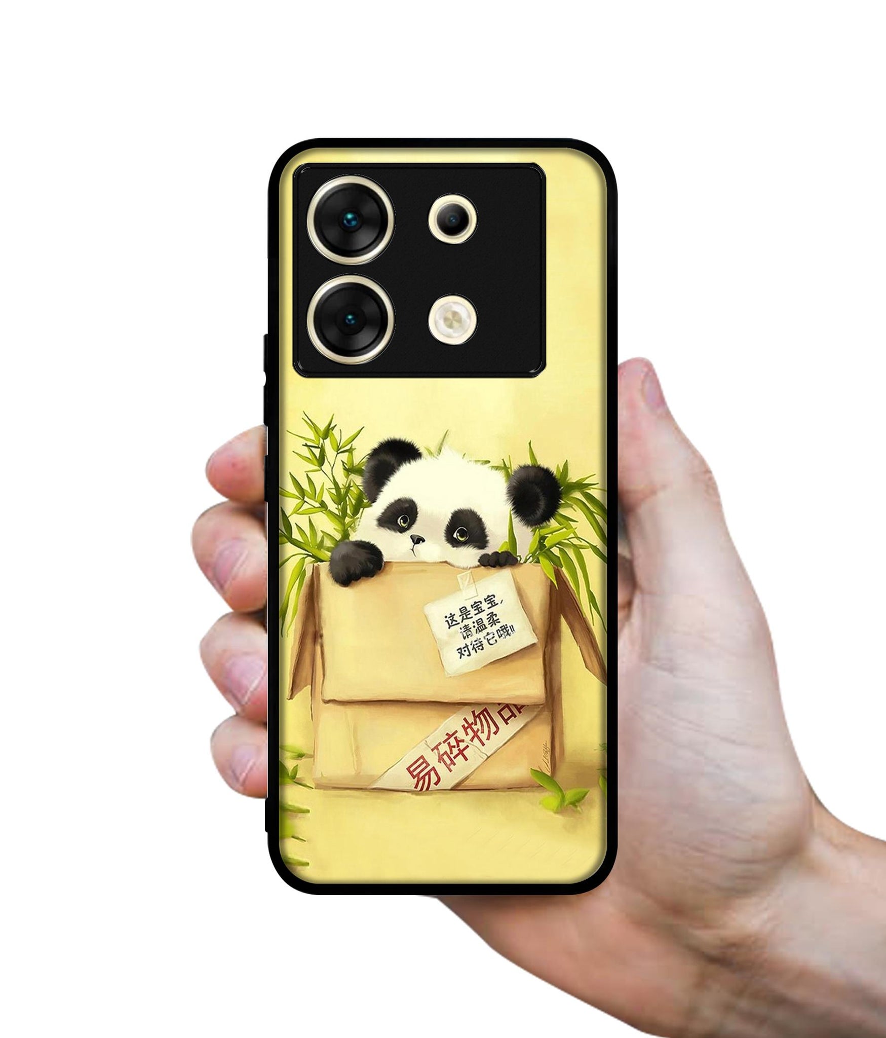 Panda In Box Designer 2D Printed Back Case Cover for Infinix Zero 30 5G
