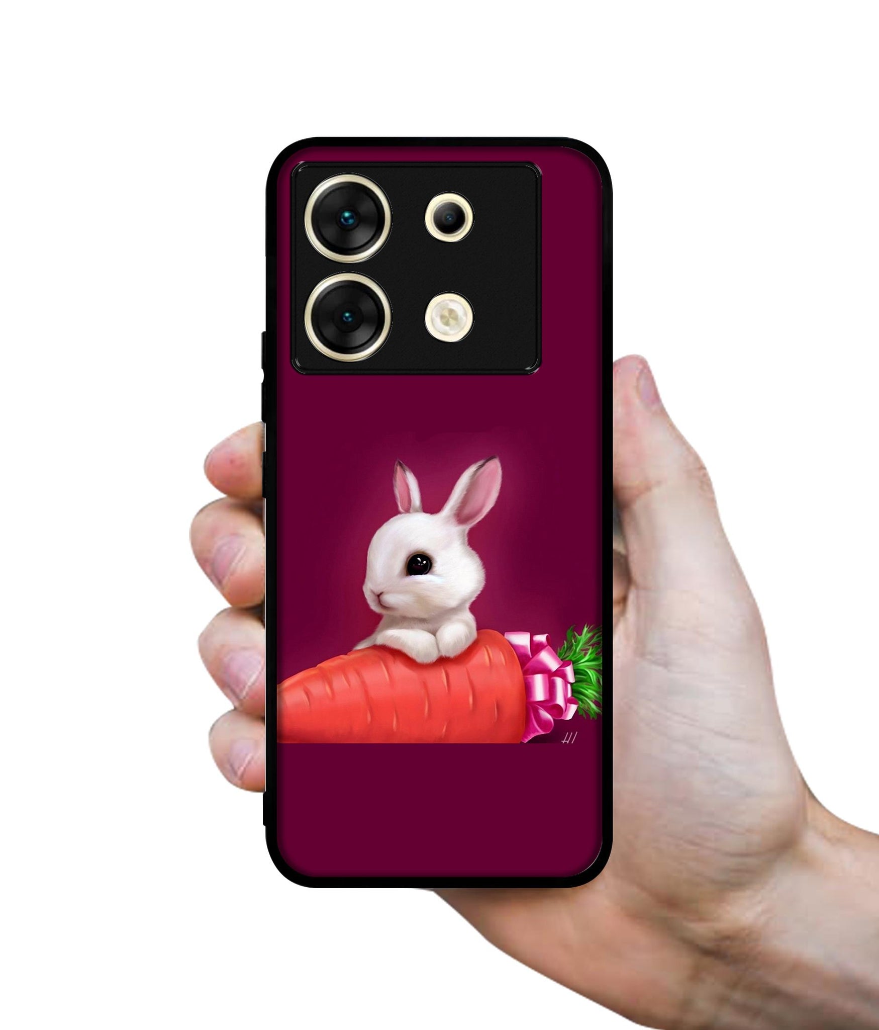 Bunny With Carrot Designer 2D Printed Back Case Cover for Infinix Zero 30 5G