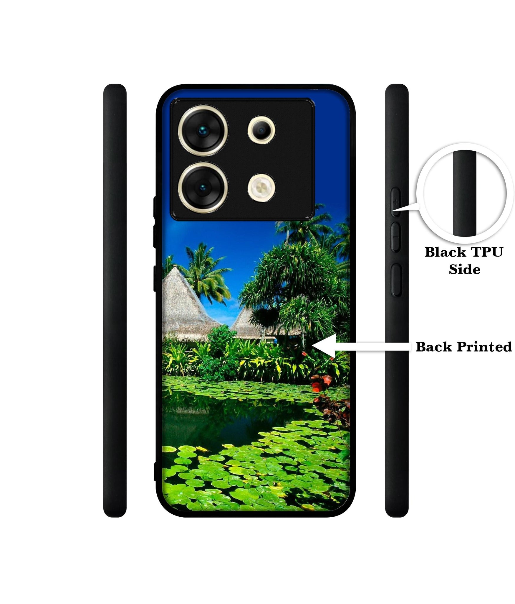 Tropics Water Designer 2D Printed Back Case Cover for Infinix Zero 30 5G