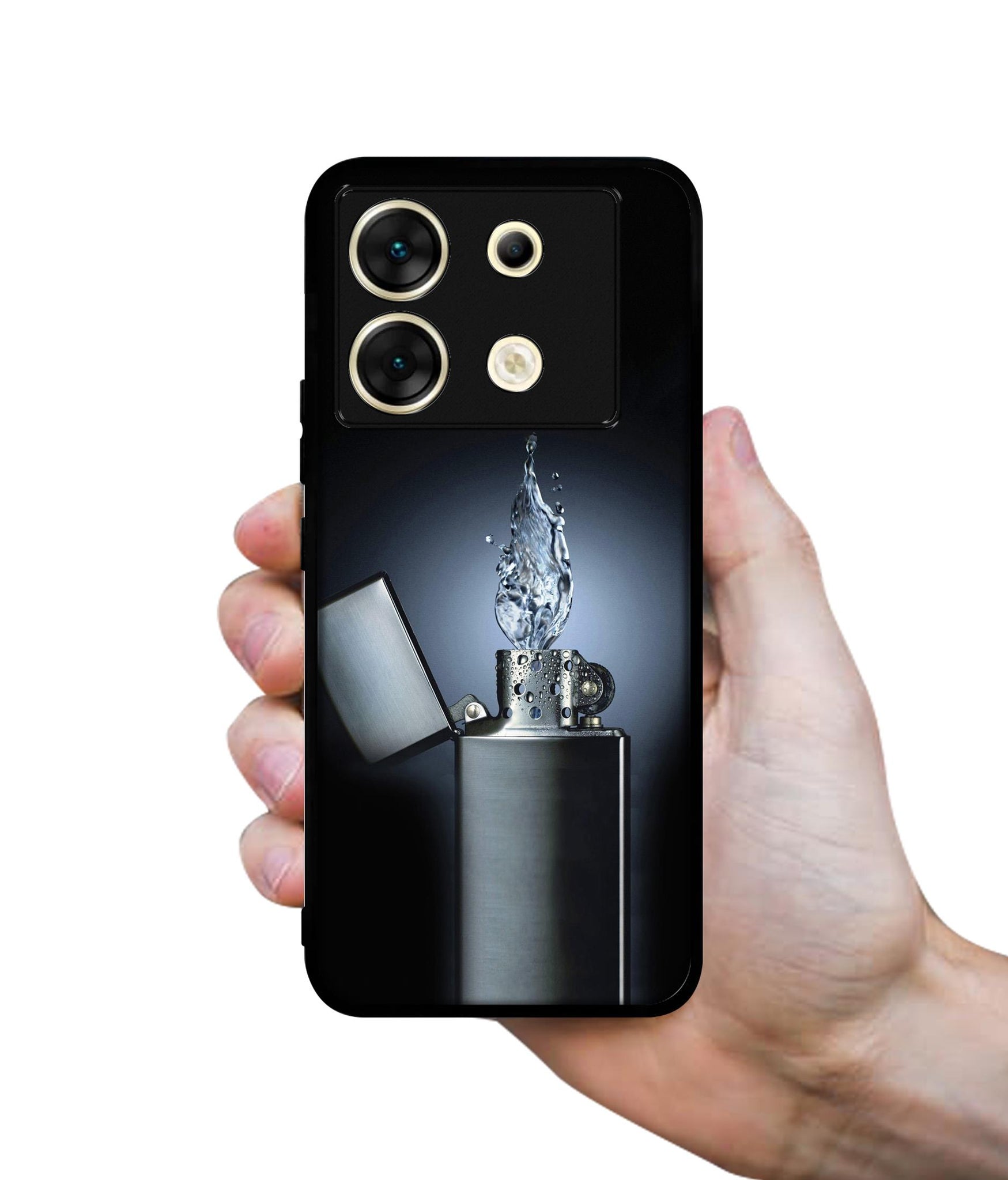 Water Lighter Designer 2D Printed Back Case Cover for Infinix Zero 30 5G