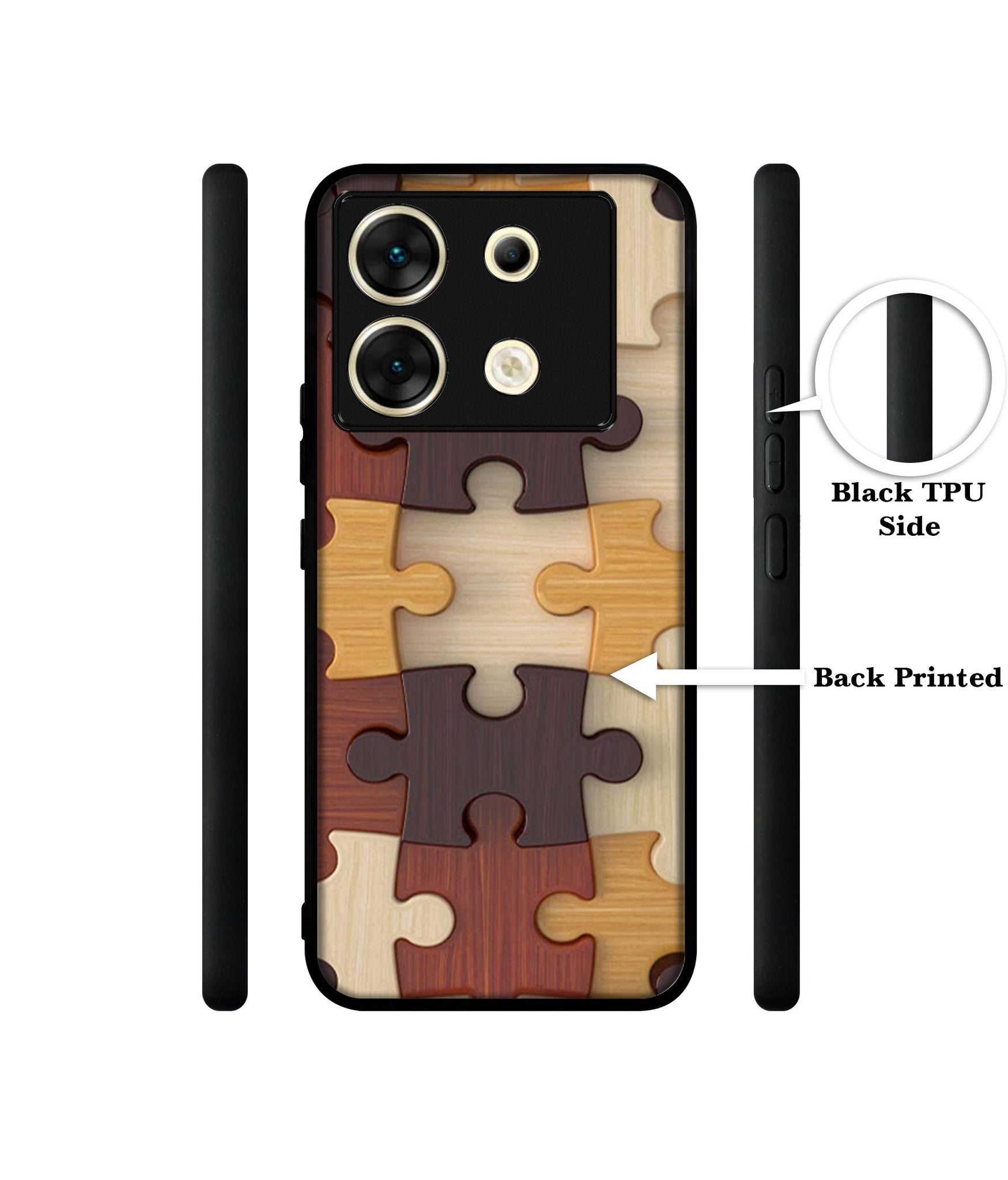 Puzzle Pattern Designer 2D Printed Back Case Cover for Infinix Zero 30 5G