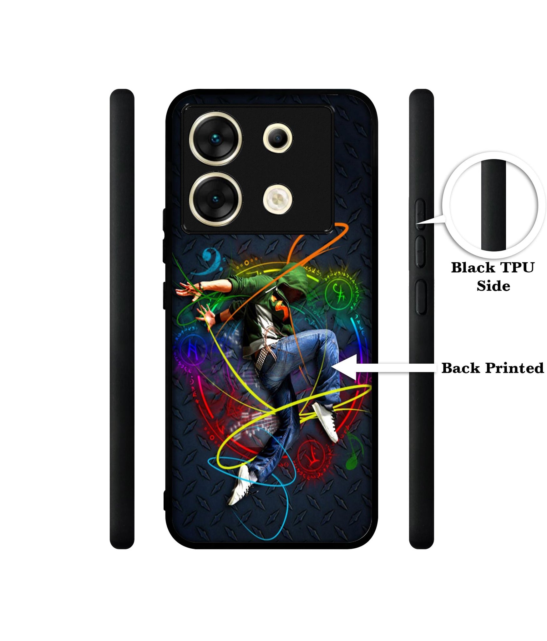 Boy With Music Designer 2D Printed Back Case Cover for Infinix Zero 30 5G