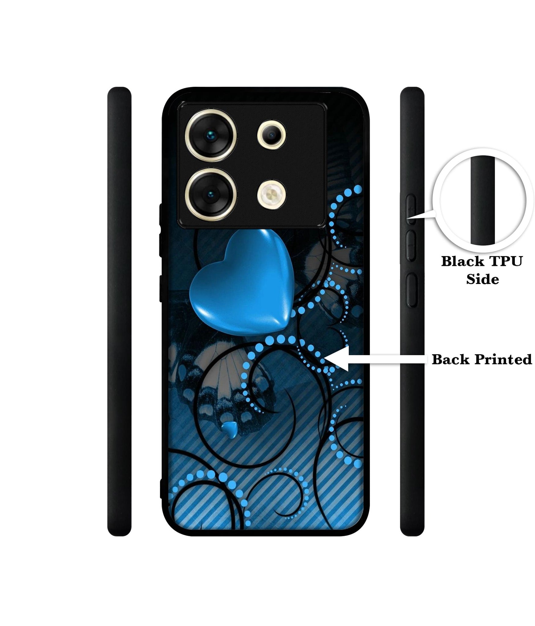 Hart Designer 2D Printed Back Case Cover for Infinix Zero 30 5G