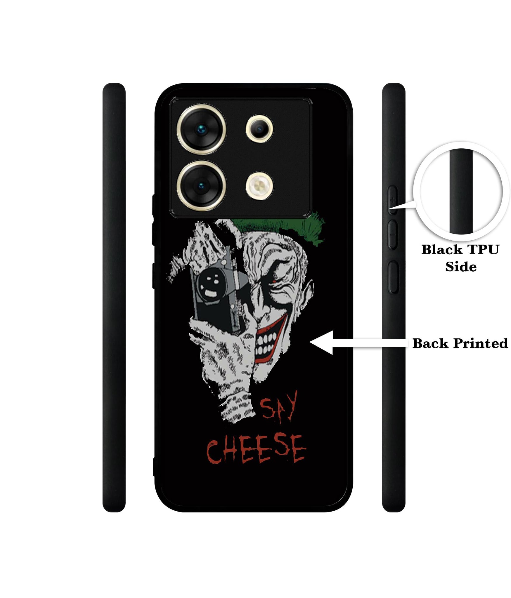 Joker Say Cheese Designer 2D Printed Back Case Cover for Infinix Zero 30 5G