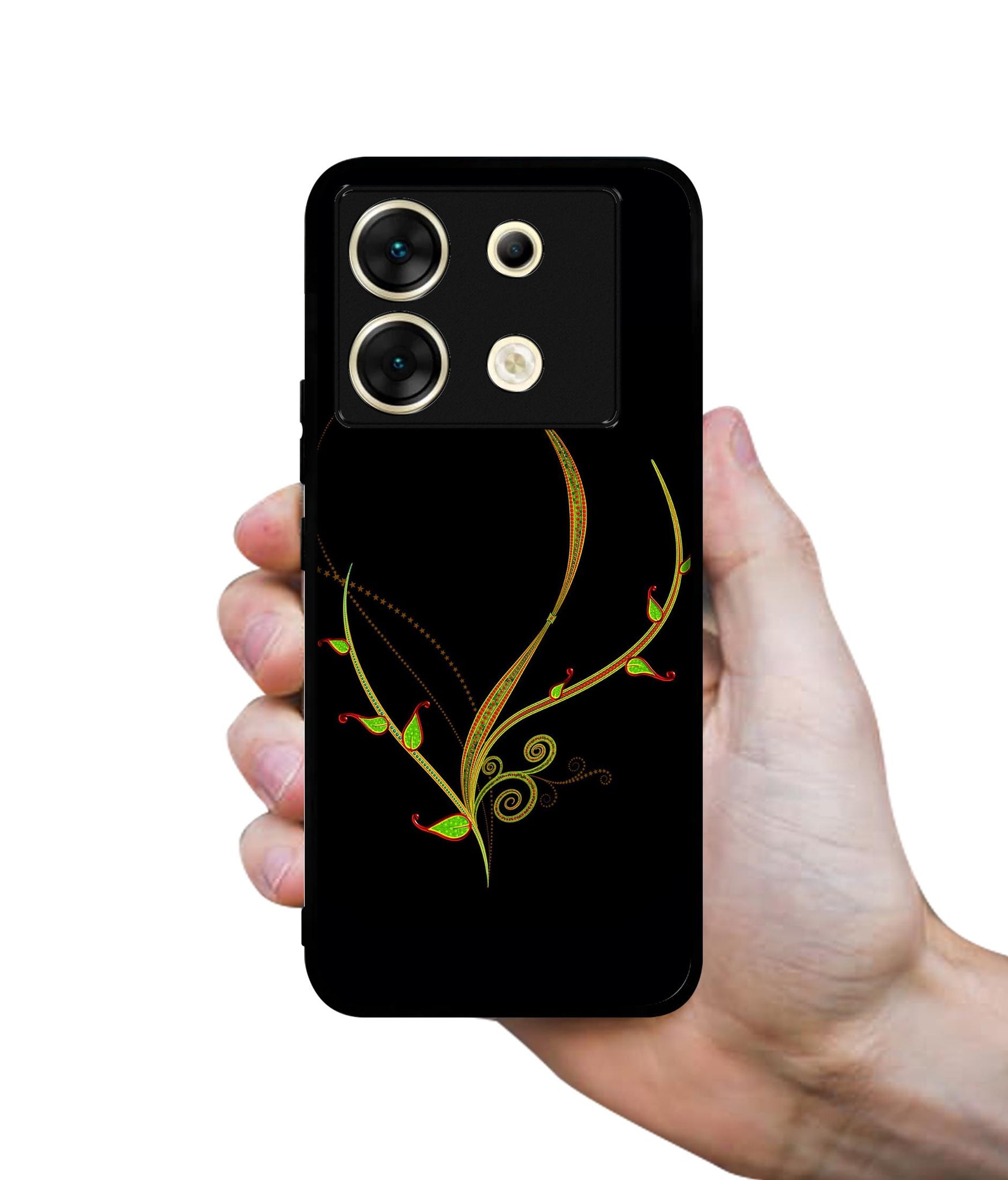 Yellow Pattern Designer 2D Printed Back Case Cover for Infinix Zero 30 5G