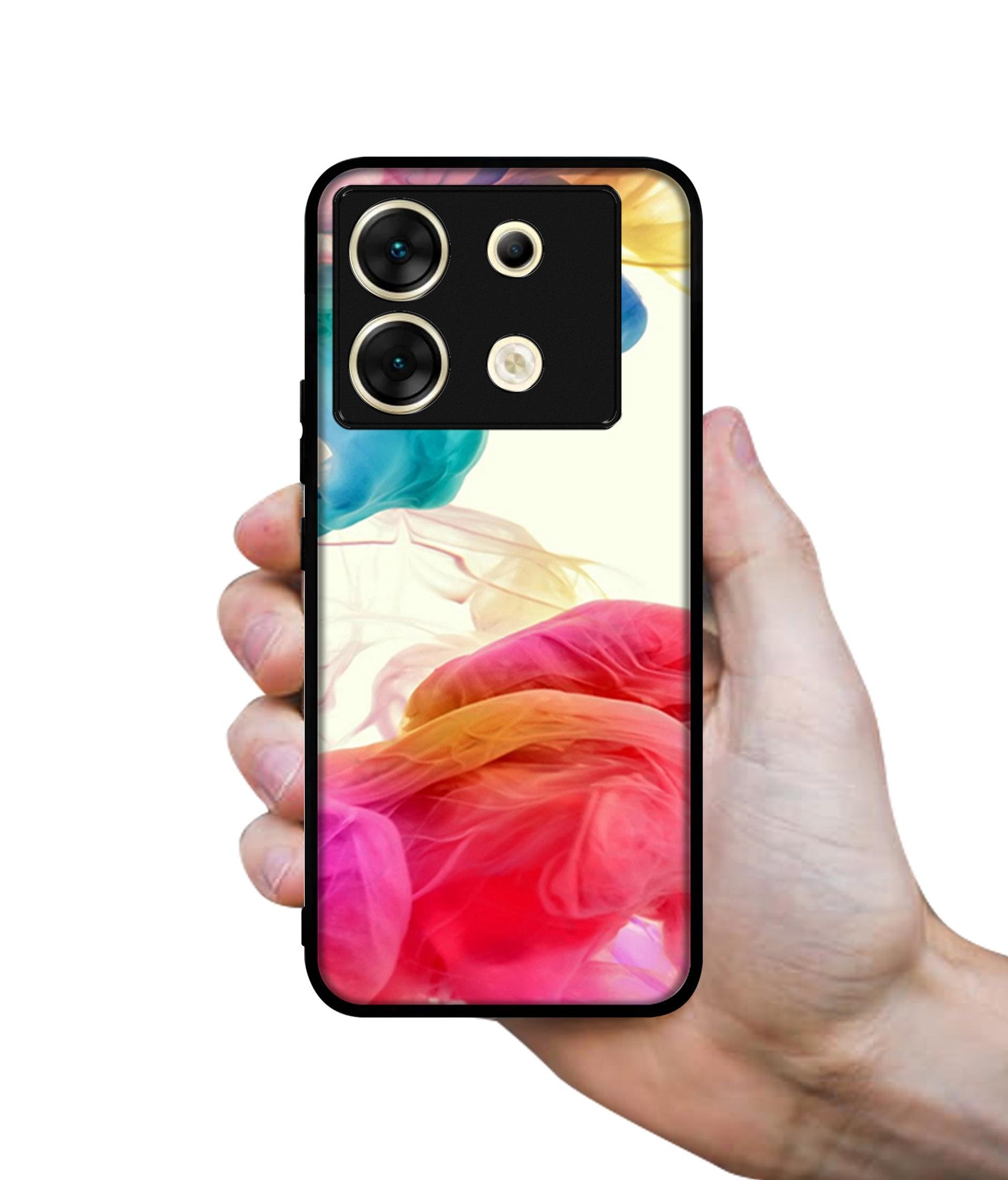 Colored Smoke Designer 2D Printed Back Case Cover for Infinix Zero 30 5G