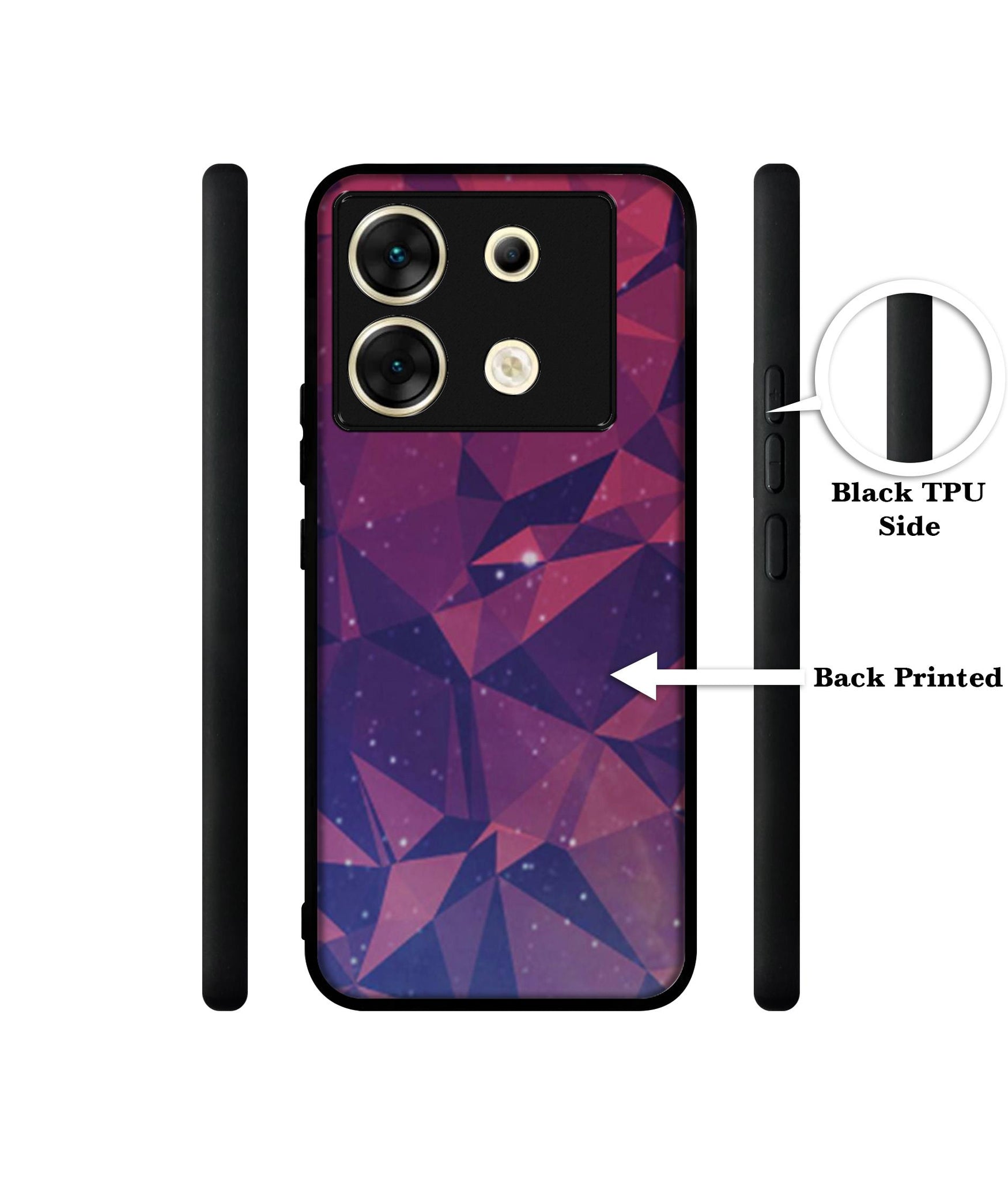 Bad Color Shape Designer 2D Printed Back Case Cover for Infinix Zero 30 5G