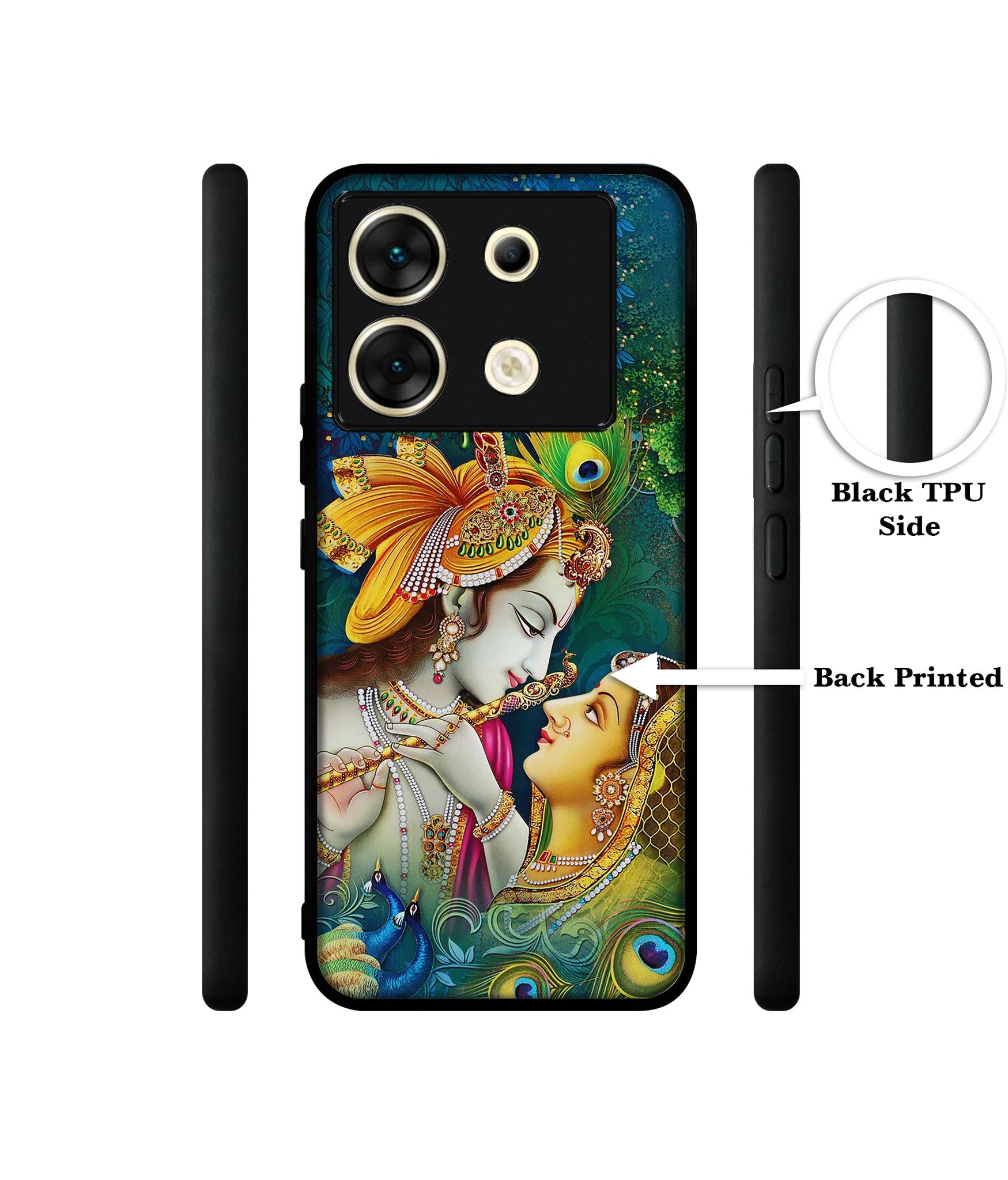 Radha Kishan Love Designer 2D Printed Back Case Cover for Infinix Zero 30 5G