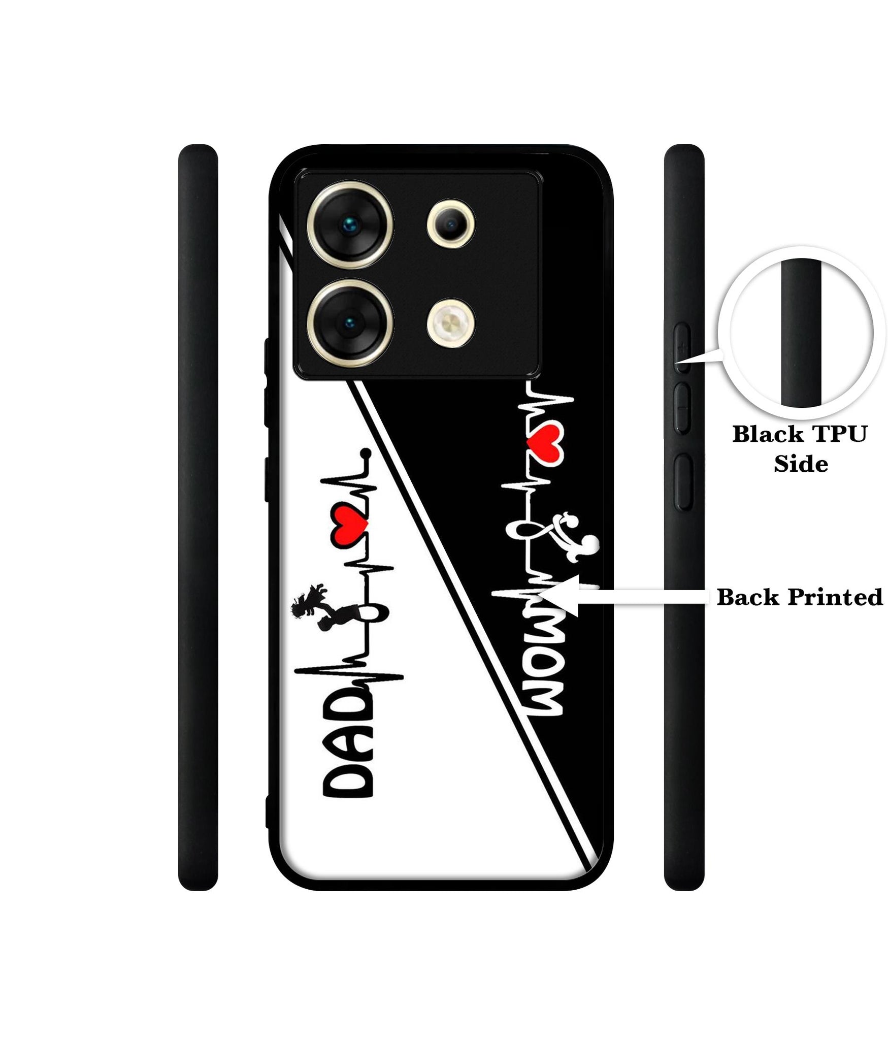 Mom and Dad Lover Designer 2D Printed Back Case Cover for Infinix Zero 30 5G
