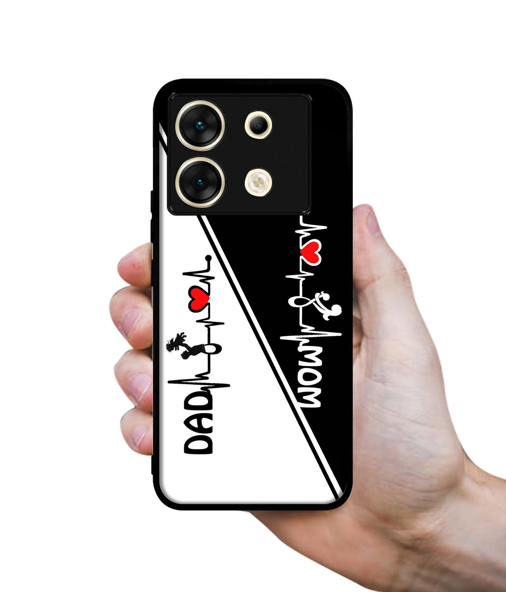 Mom and Dad Lover Designer 2D Printed Back Case Cover for Infinix Zero 30 5G