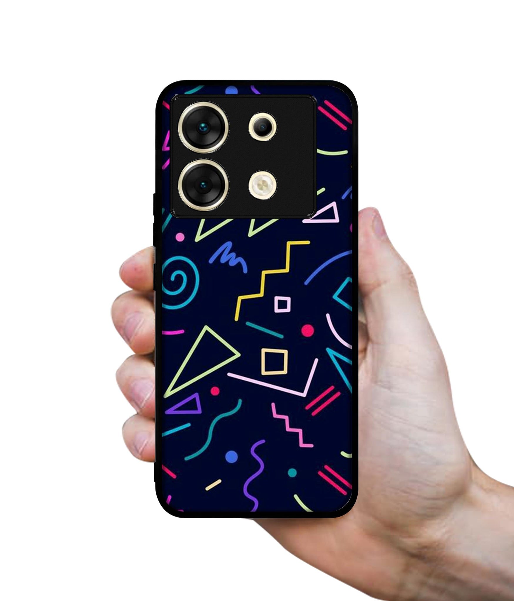 Retro Abstract Designer 2D Printed Back Case Cover for Infinix Zero 30 5G