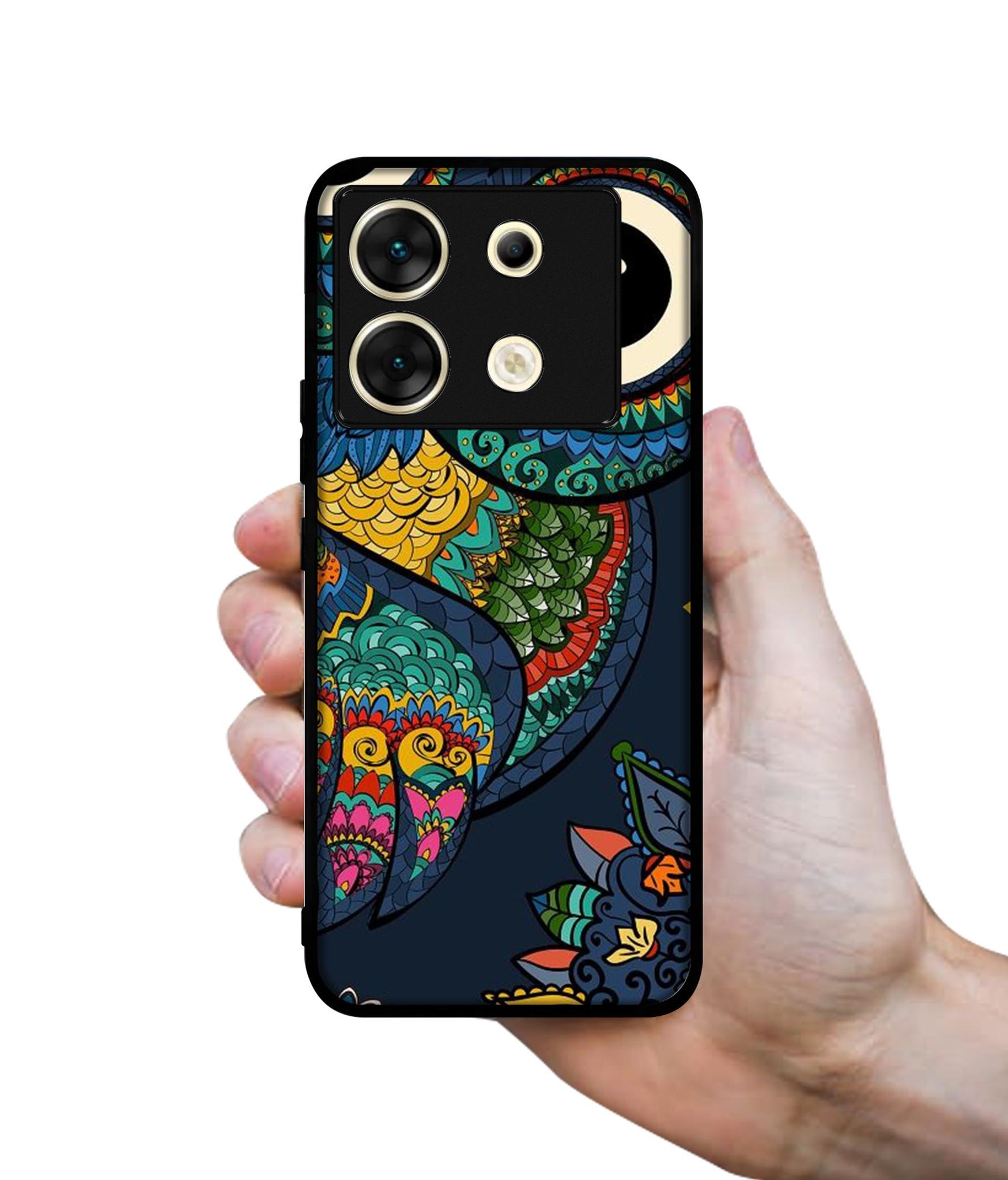 Owl Illustration Designer 2D Printed Back Case Cover for Infinix Zero 30 5G