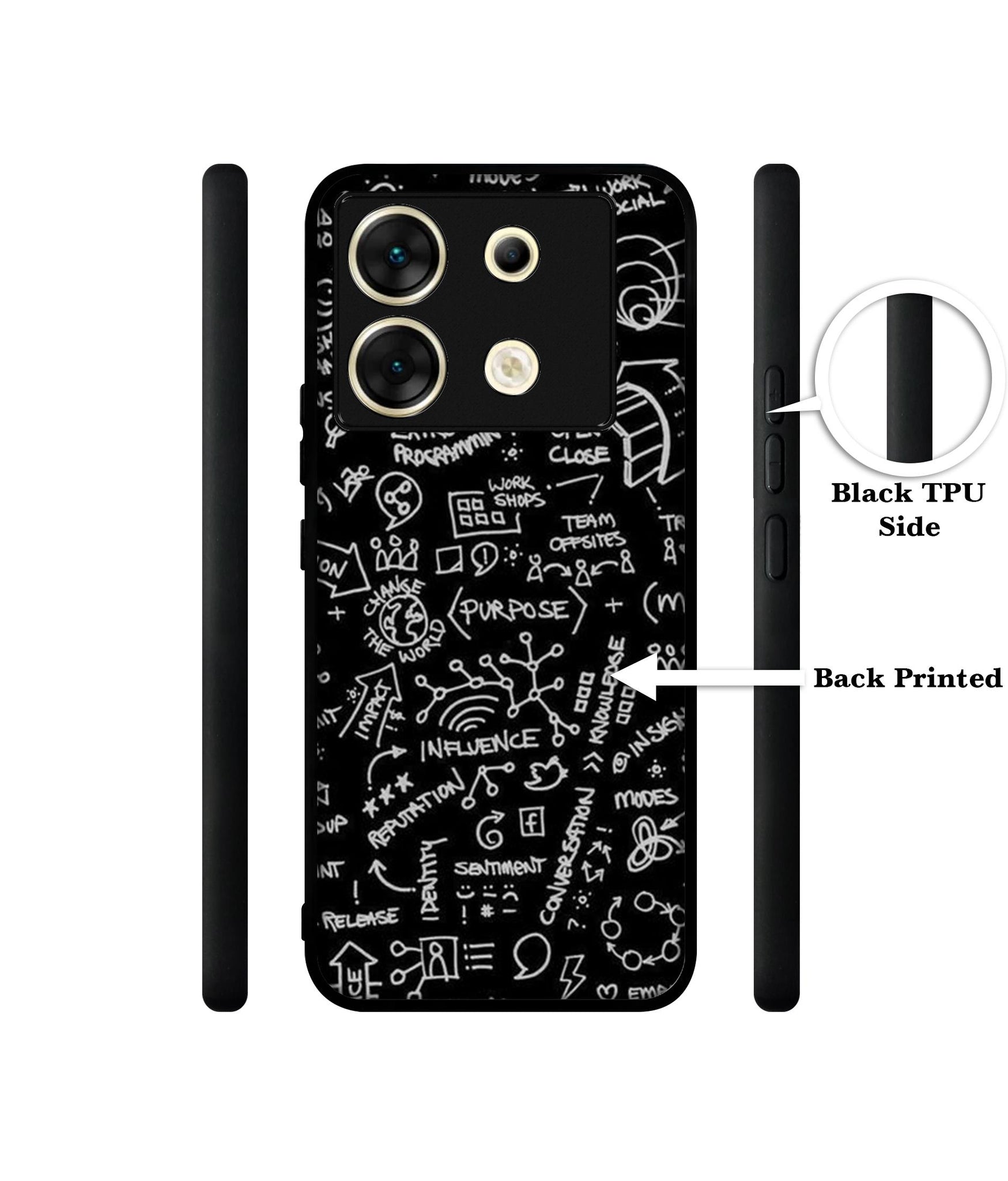 Formulas Designer 2D Printed Back Case Cover for Infinix Zero 30 5G