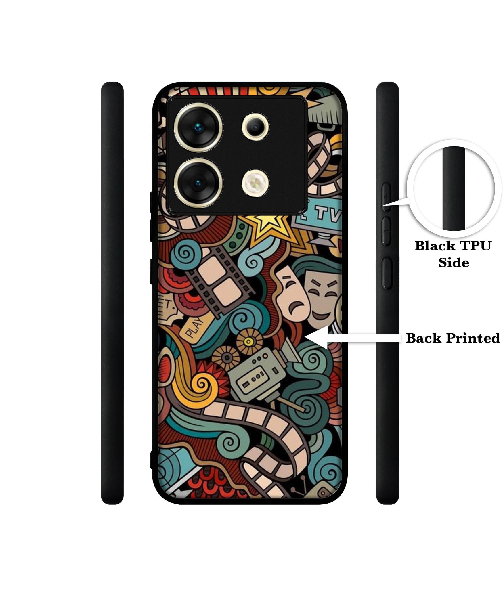 Movies Designer 2D Printed Back Case Cover for Infinix Zero 30 5G