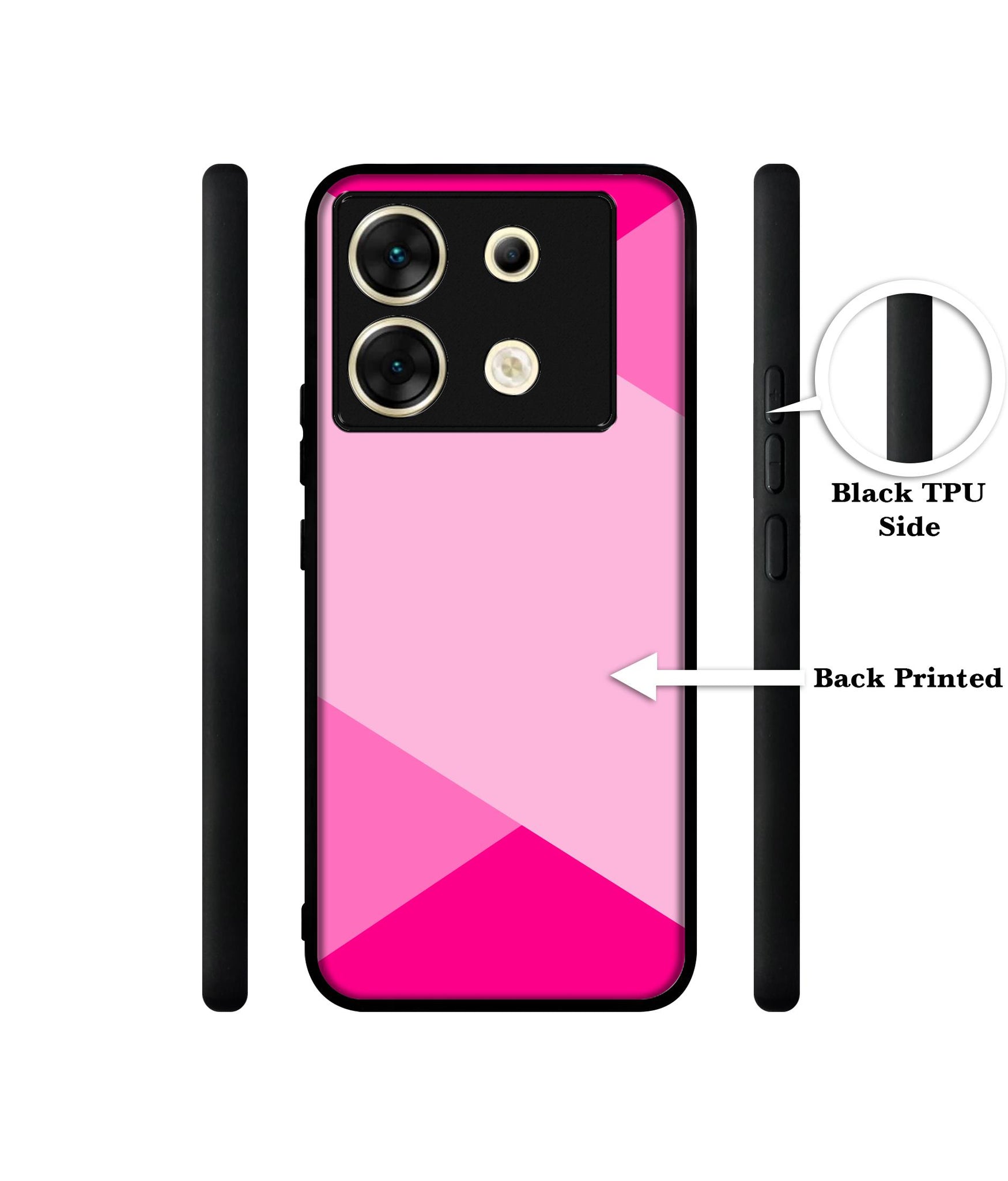 Pink Cross Vector Designer 2D Printed Back Case Cover for Infinix Zero 30 5G