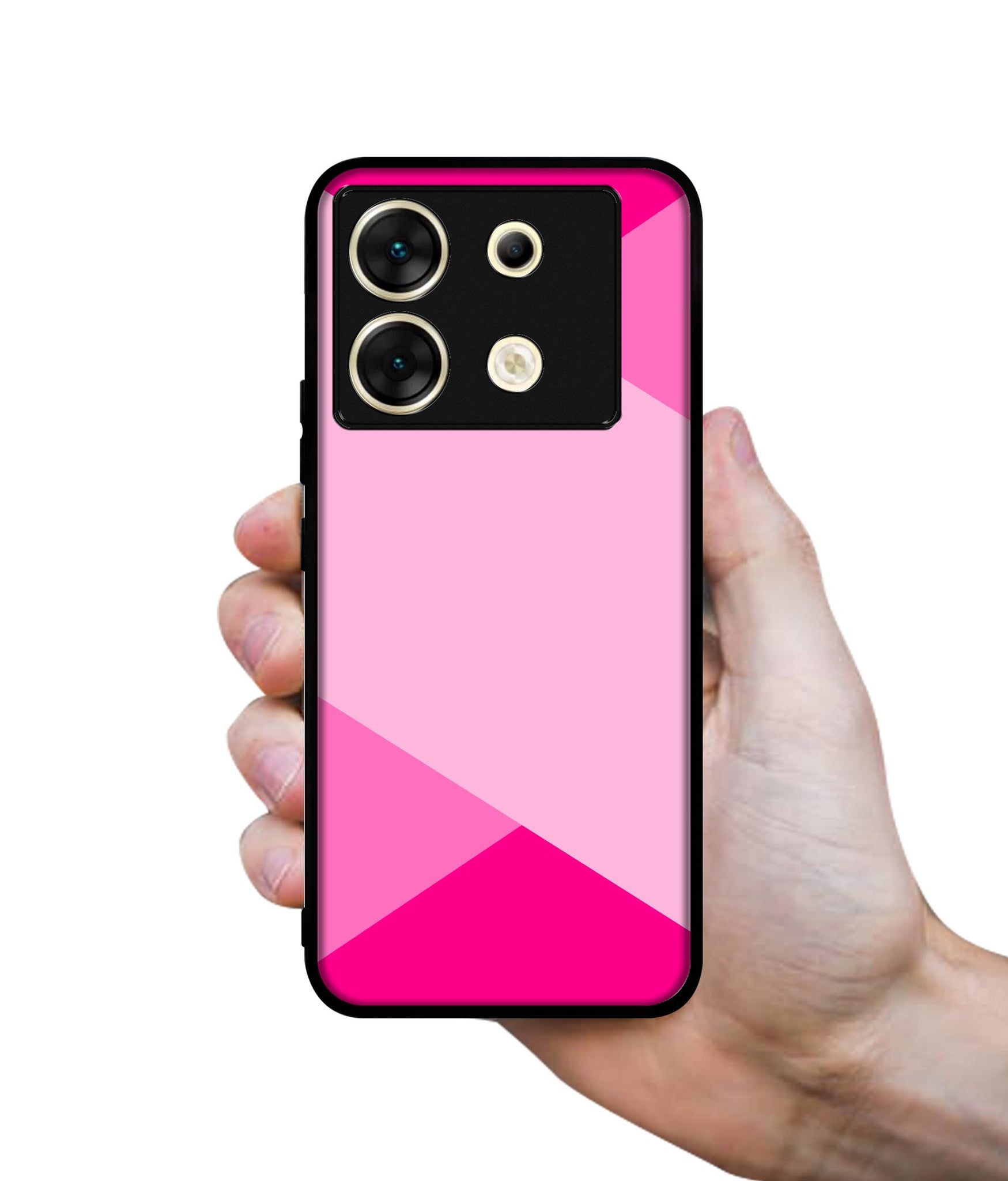 Pink Cross Vector Designer 2D Printed Back Case Cover for Infinix Zero 30 5G