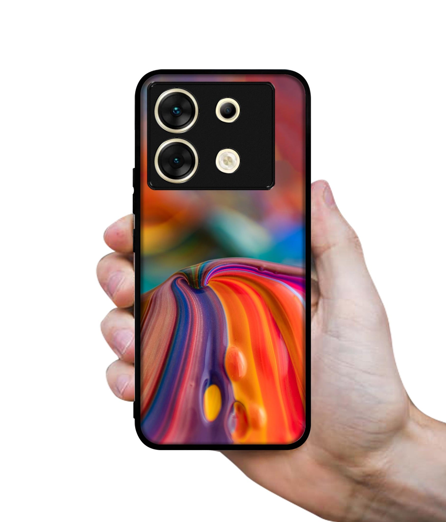 Rainbow Colors Designer 2D Printed Back Case Cover for Infinix Zero 30 5G