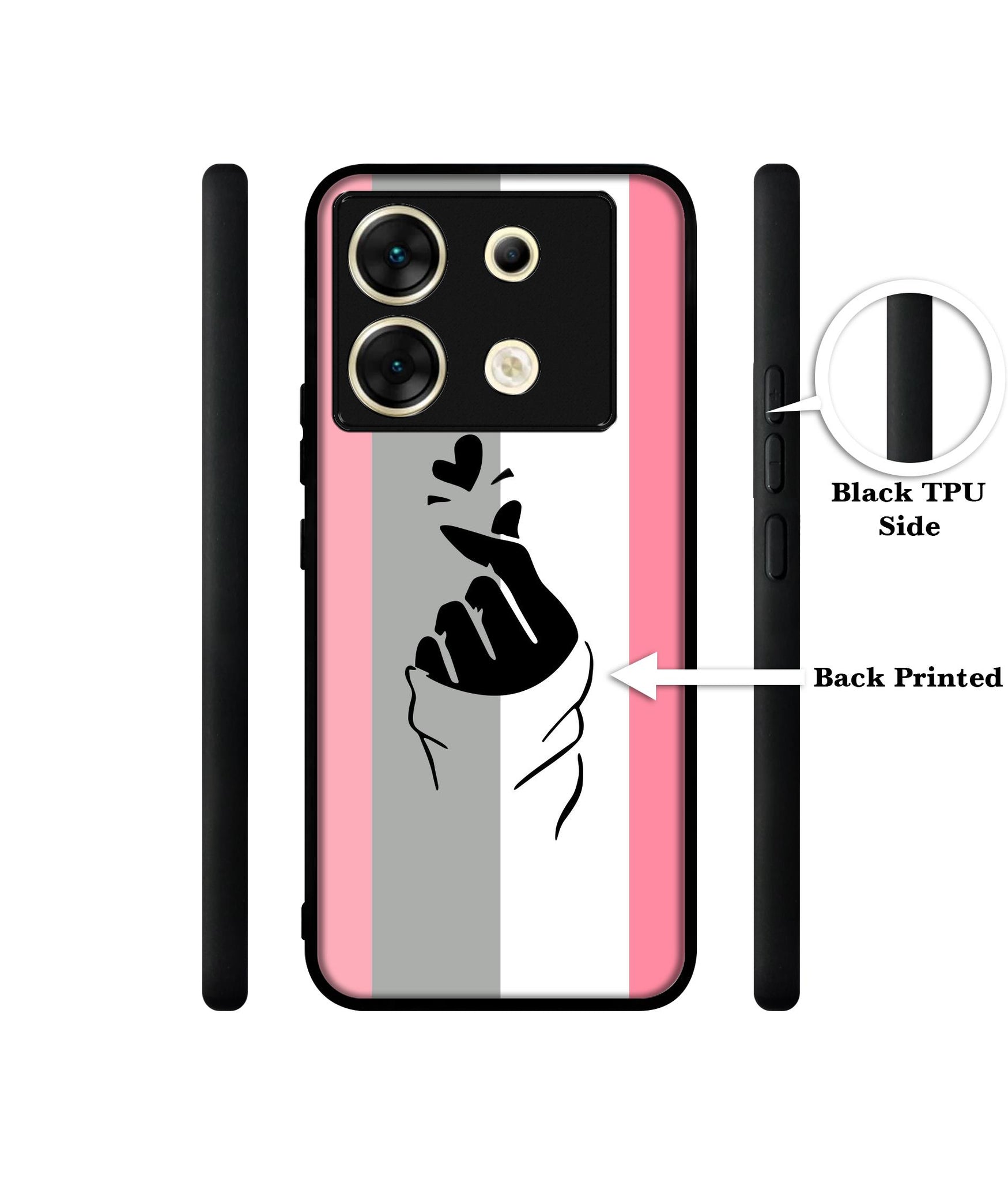 Cute Mini Love Designer 2D Printed Back Case Cover for Infinix Zero 30 5G