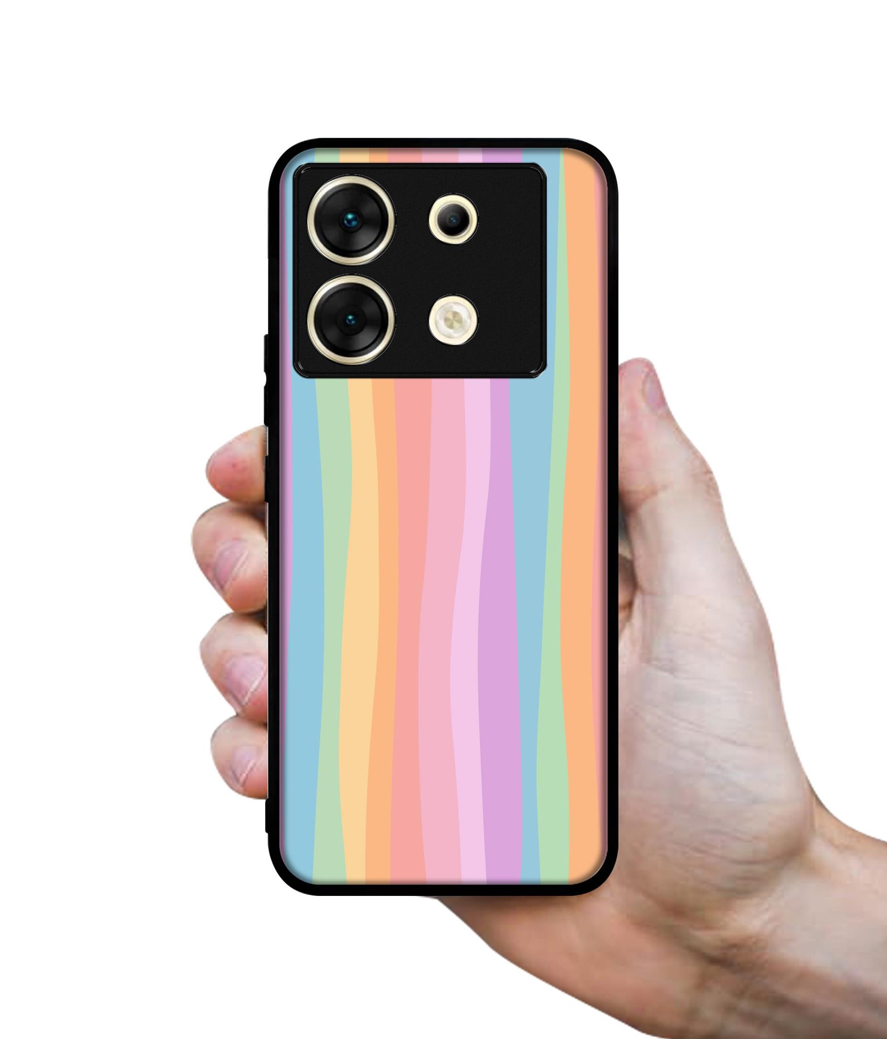 Cool Rainbow Designer 2D Printed Back Case Cover for Infinix Zero 30 5G