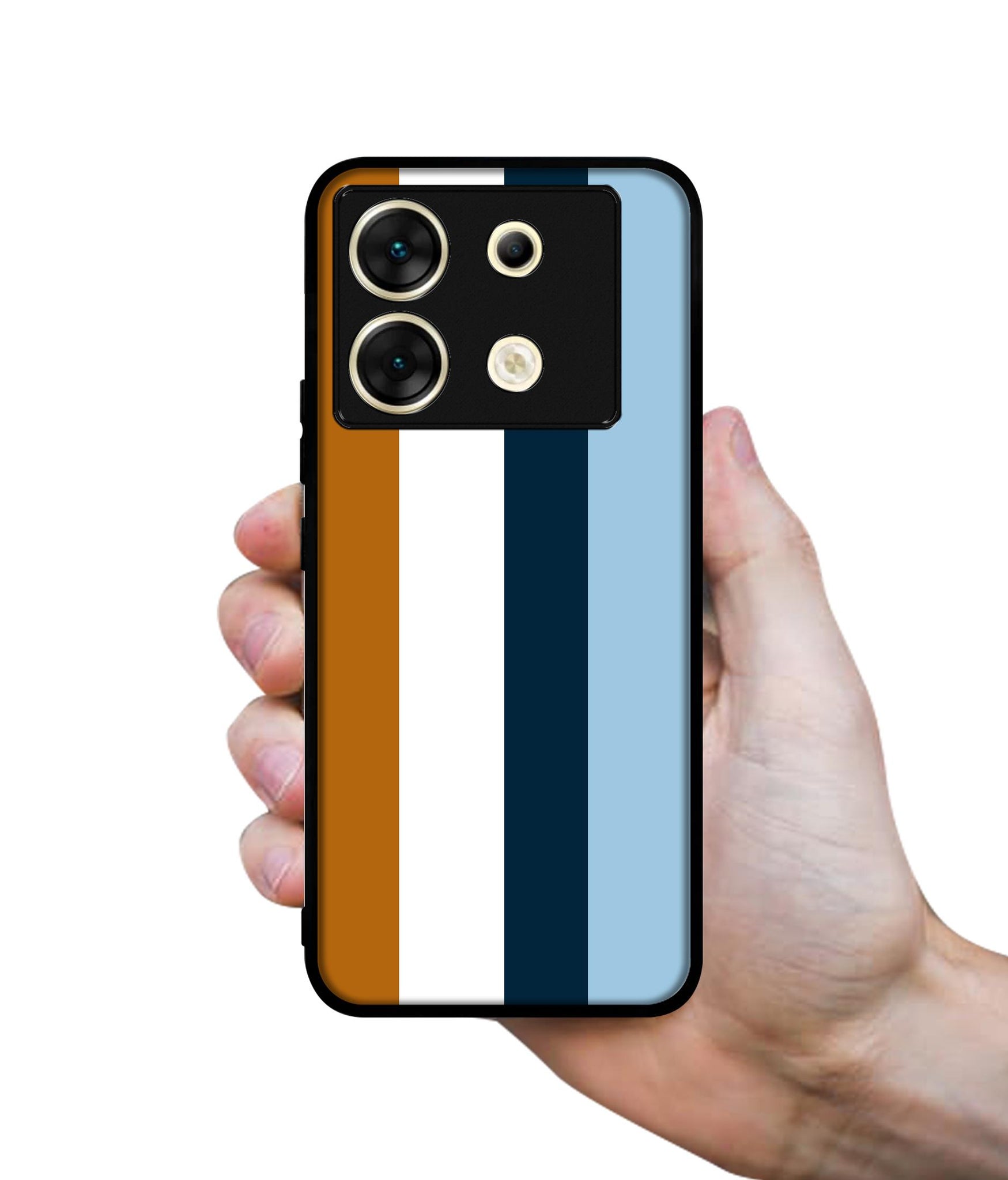 Color Stripes Designer 2D Printed Back Case Cover for Infinix Zero 30 5G