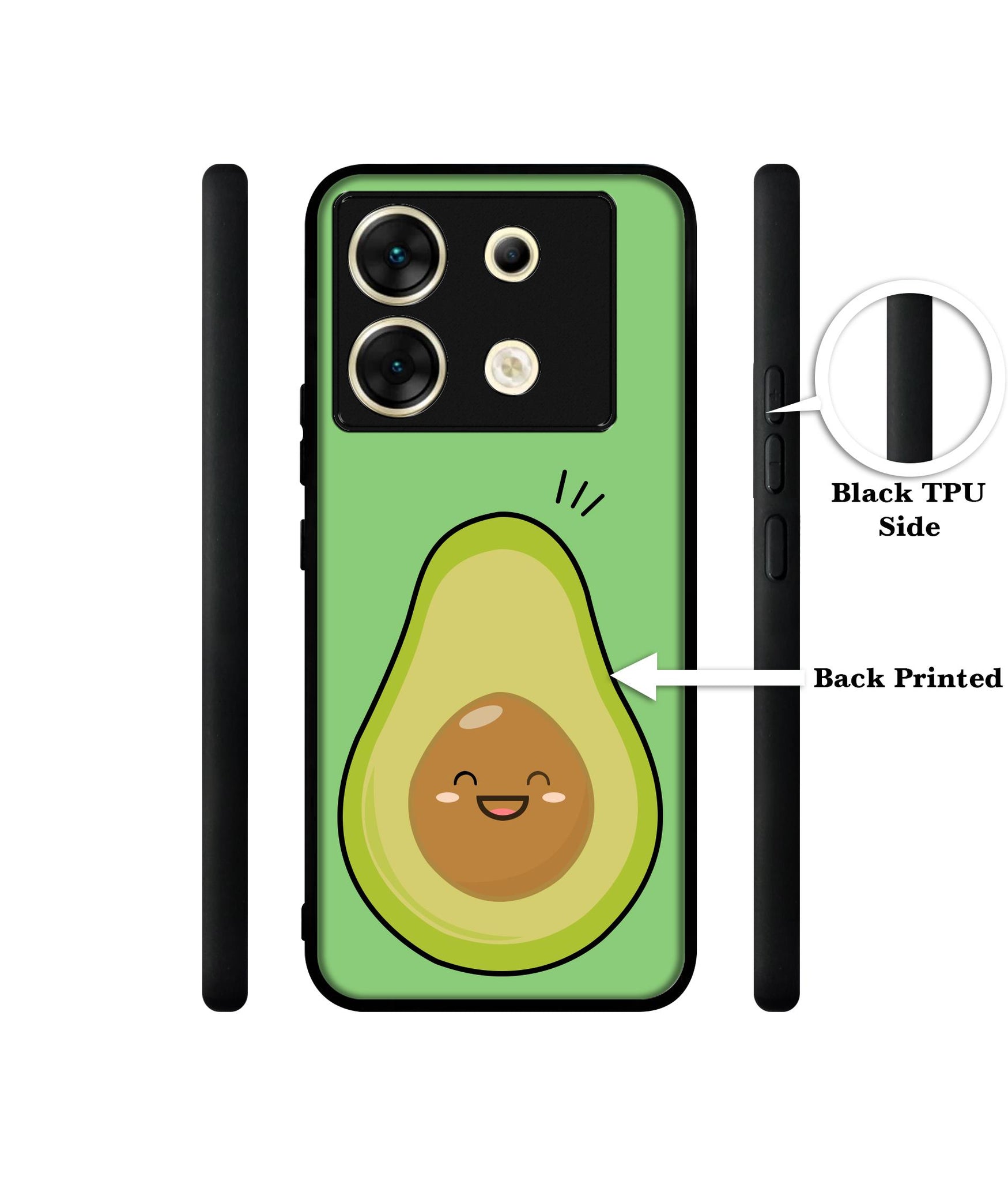Avocados Designer 2D Printed Back Case Cover for Infinix Zero 30 5G