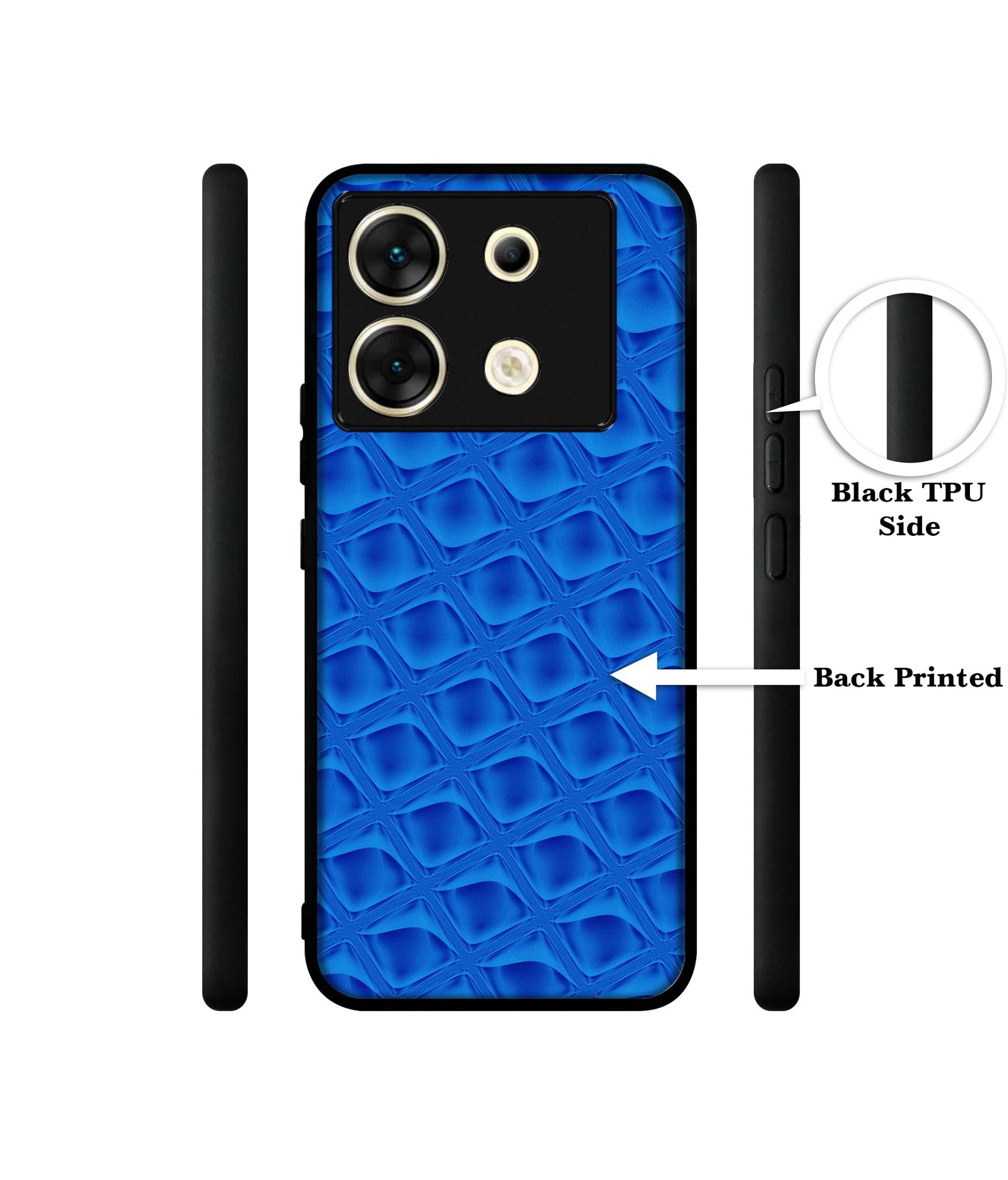 Blue Diamond Designer 2D Printed Back Case Cover for Infinix Zero 30 5G