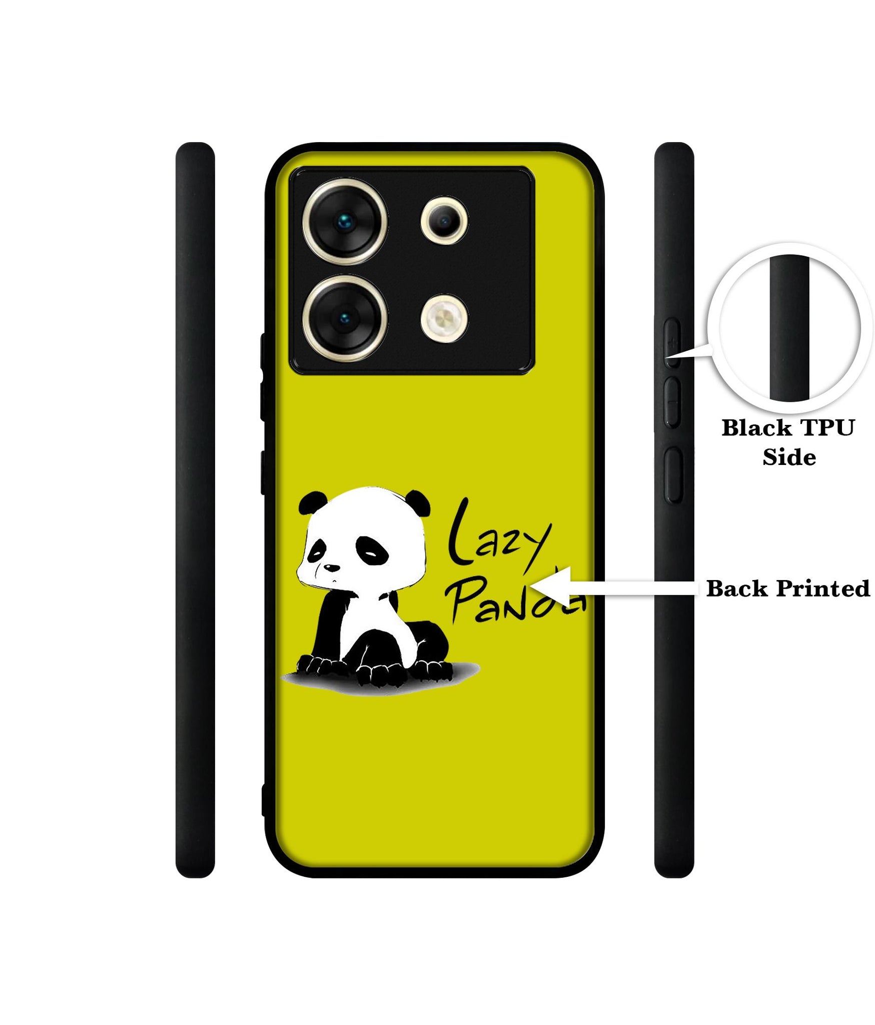Lazy Panda Designer 2D Printed Back Case Cover for Infinix Zero 30 5G