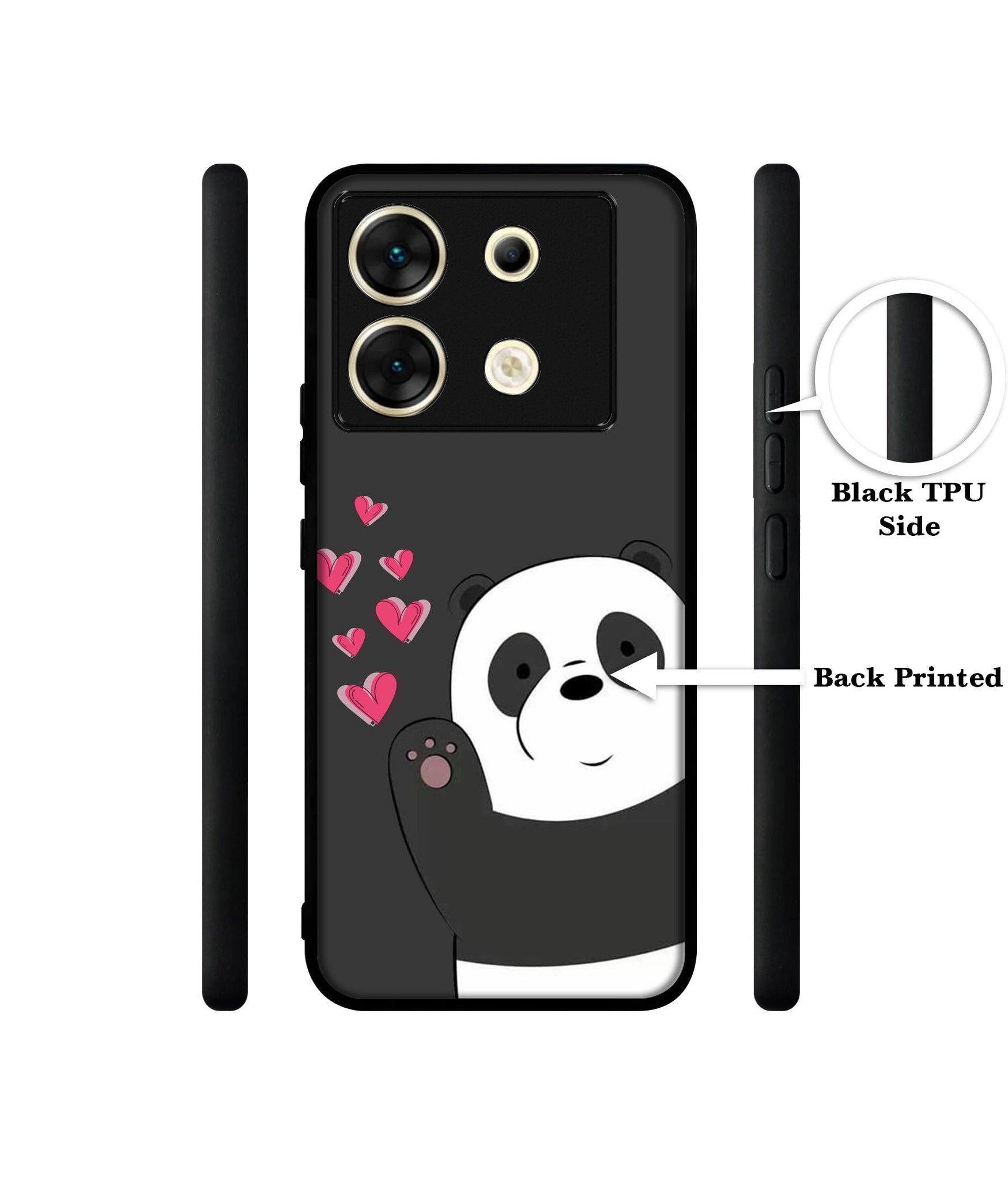 Love Panda Designer 2D Printed Back Case Cover for Infinix Zero 30 5G