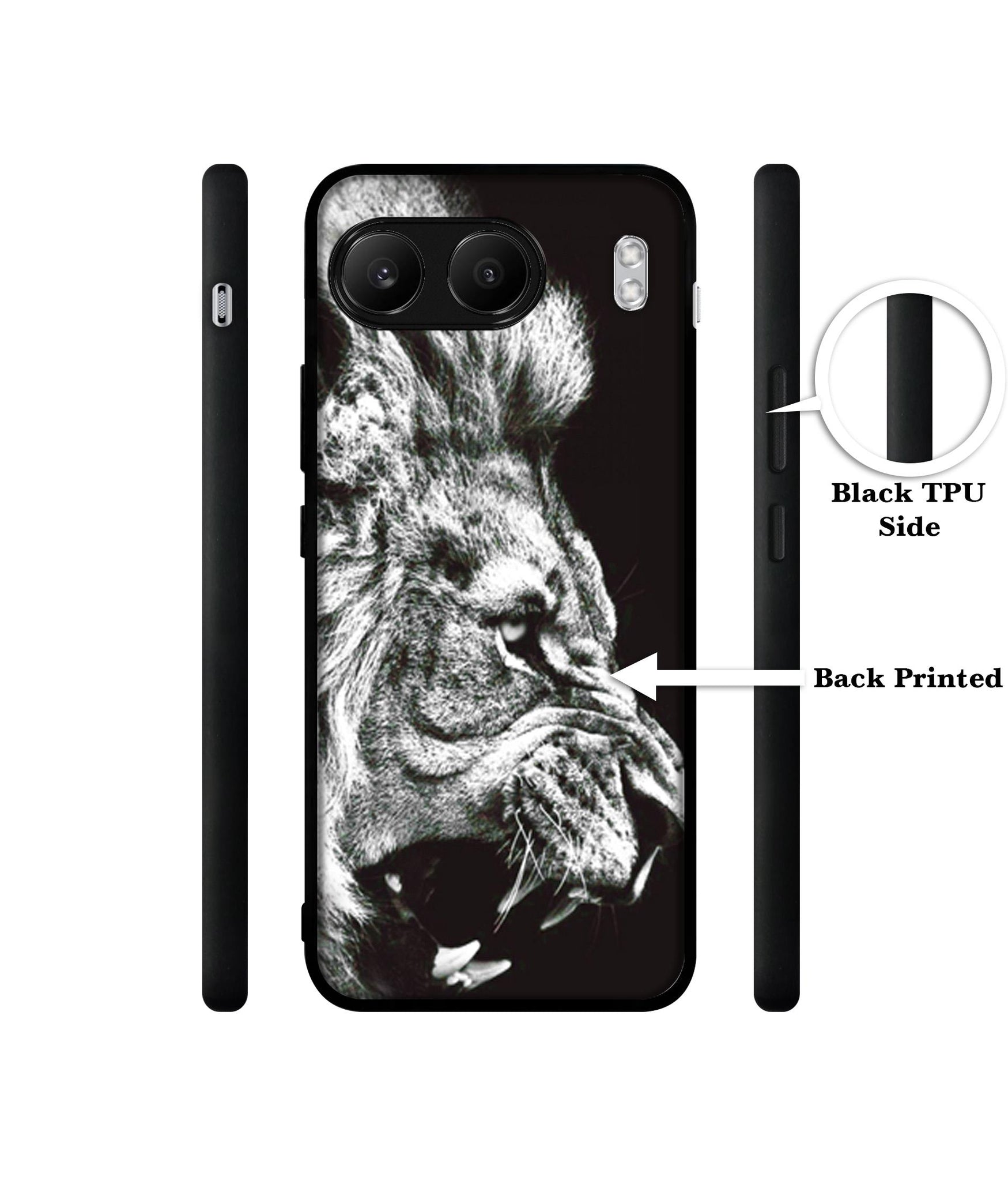 Angry Lion Designer 2D Printed Back Case Cover for OnePlus Nord 4 5G