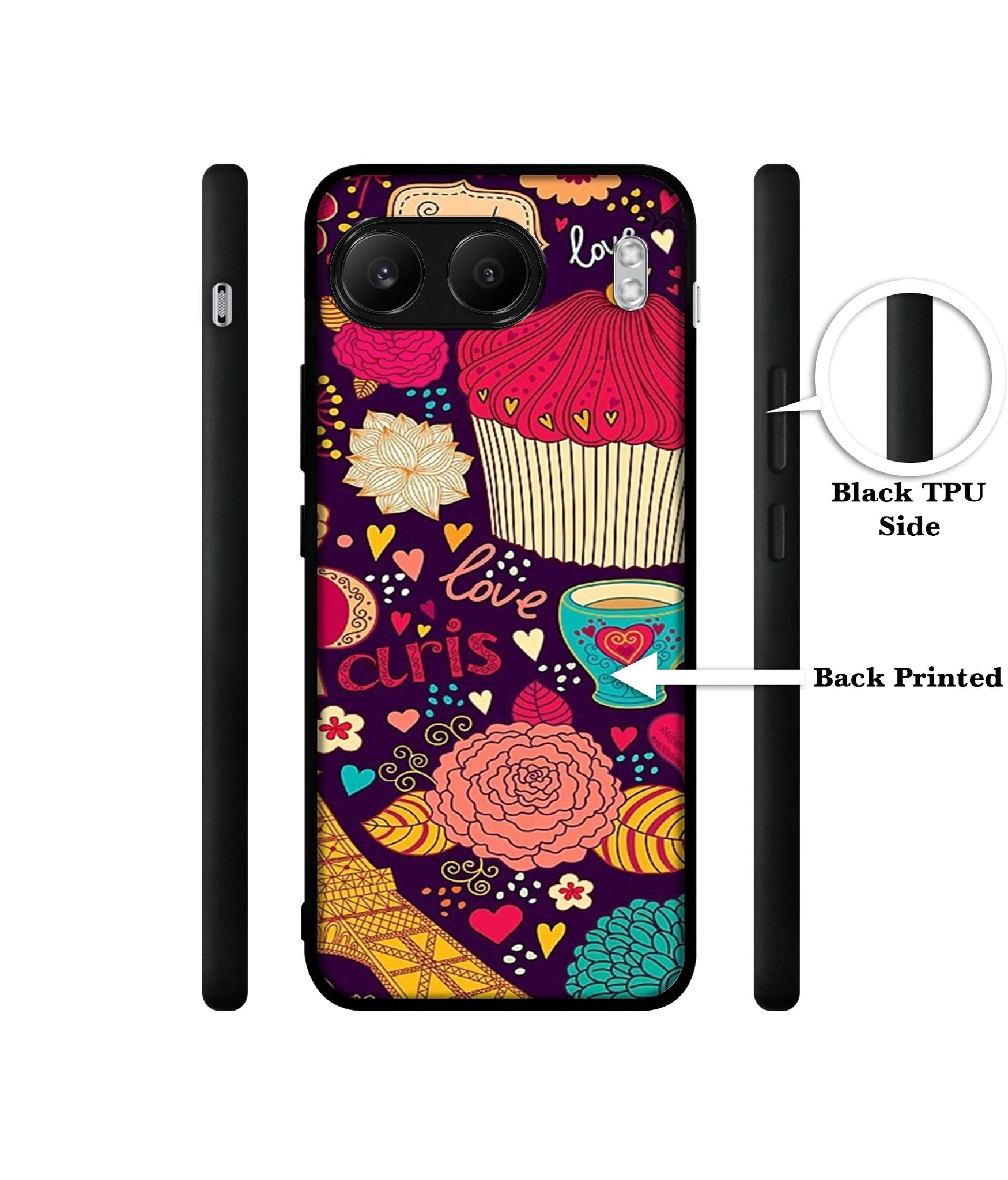 Paris Flower Love Designer 2D Printed Back Case Cover for OnePlus Nord 4 5G
