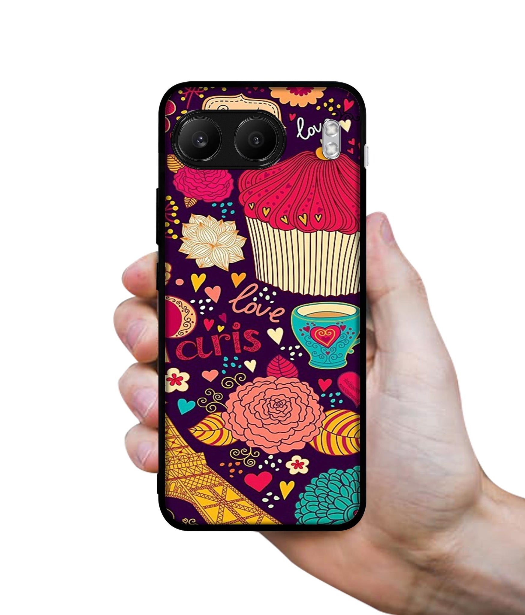 Paris Flower Love Designer 2D Printed Back Case Cover for OnePlus Nord 4 5G