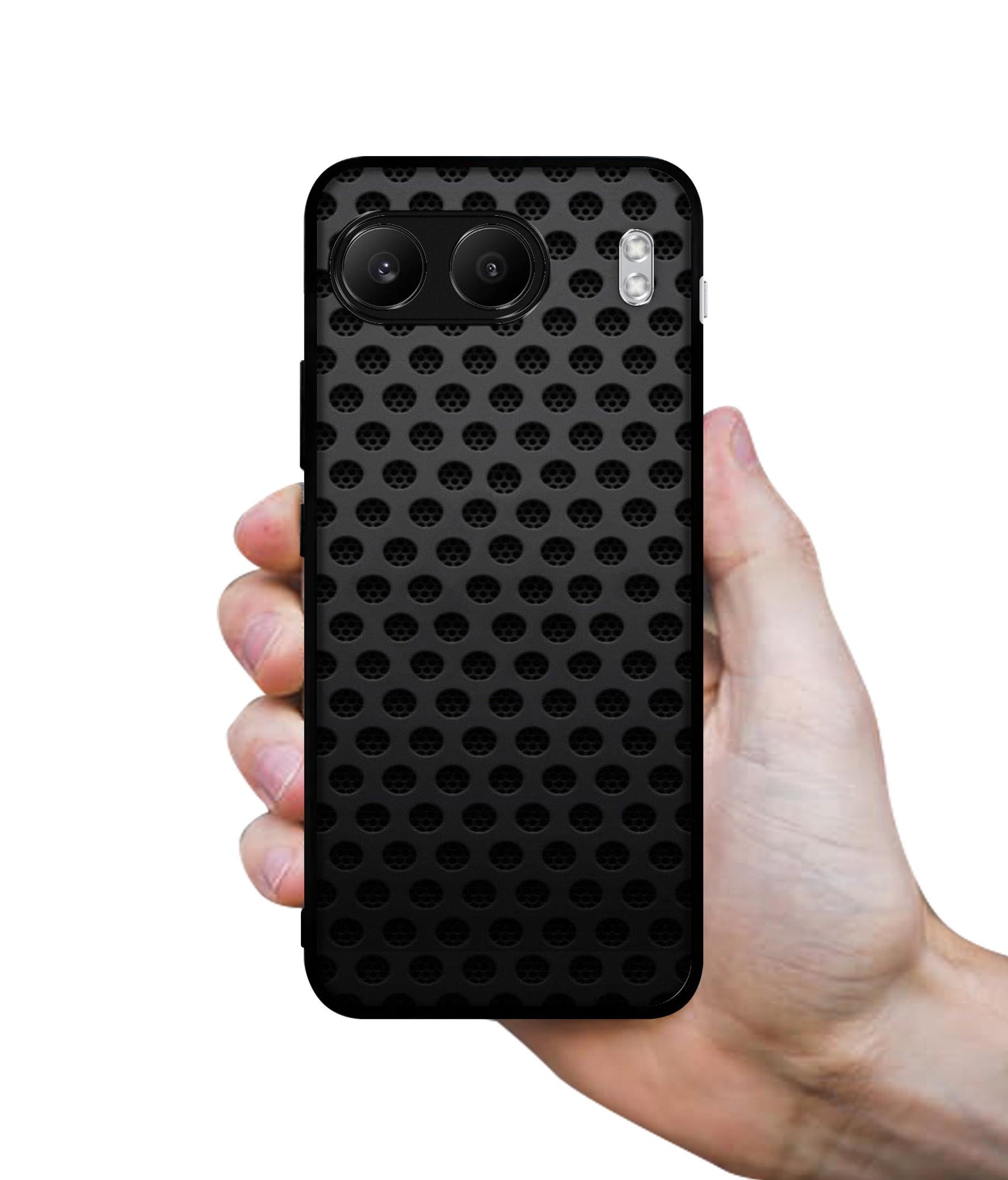 Black Circle Designer 2D Printed Back Case Cover for OnePlus Nord 4 5G