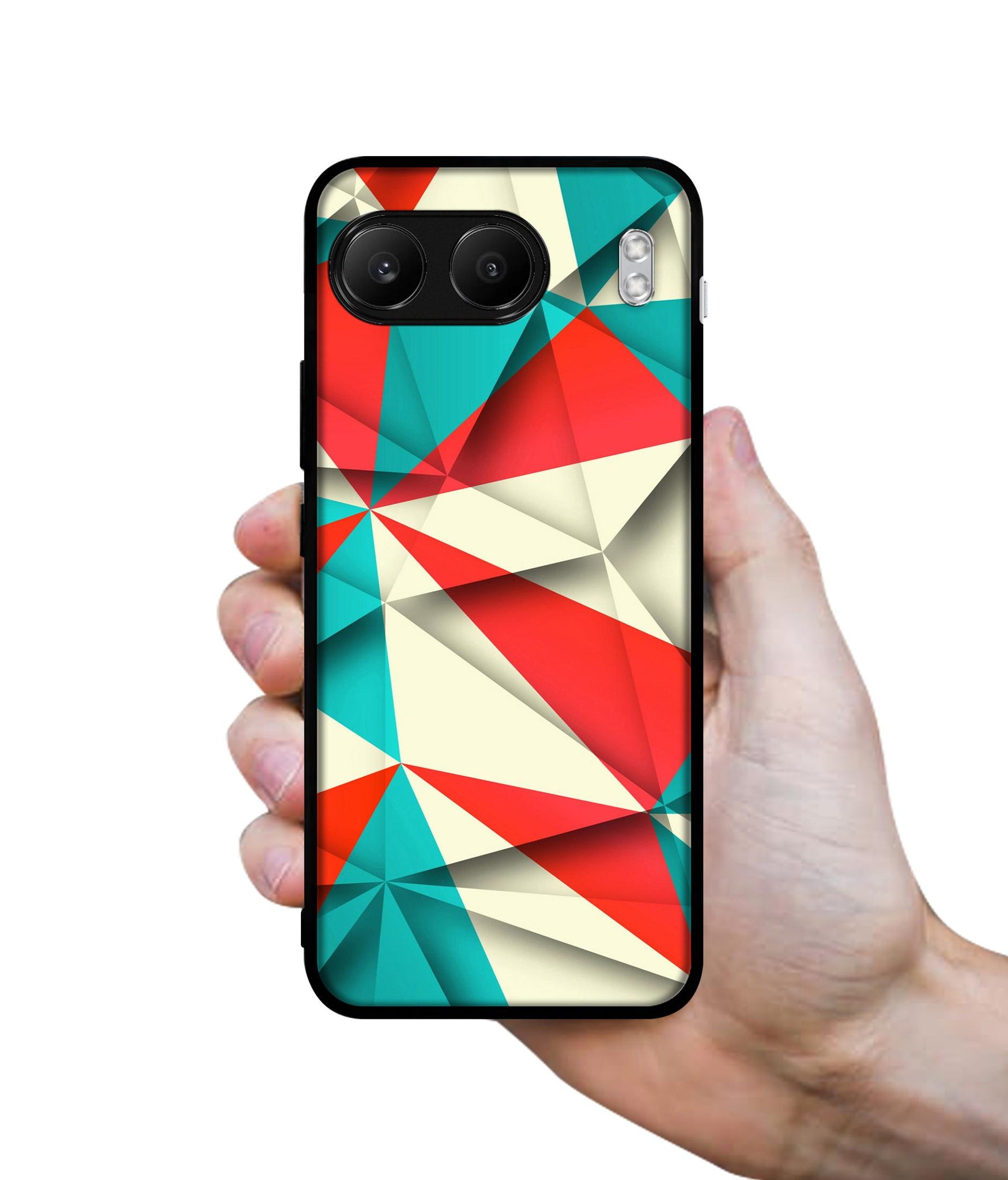 Red Blue White Pattern Designer 2D Printed Back Case Cover for OnePlus Nord 4 5G