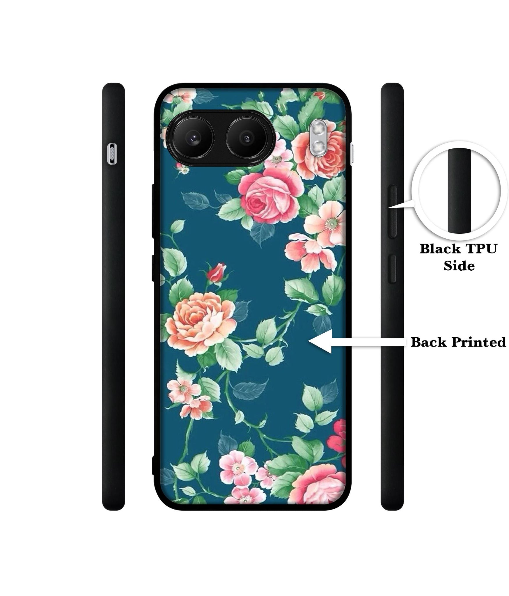 Vintage Floral Designer 2D Printed Back Case Cover for OnePlus Nord 4 5G