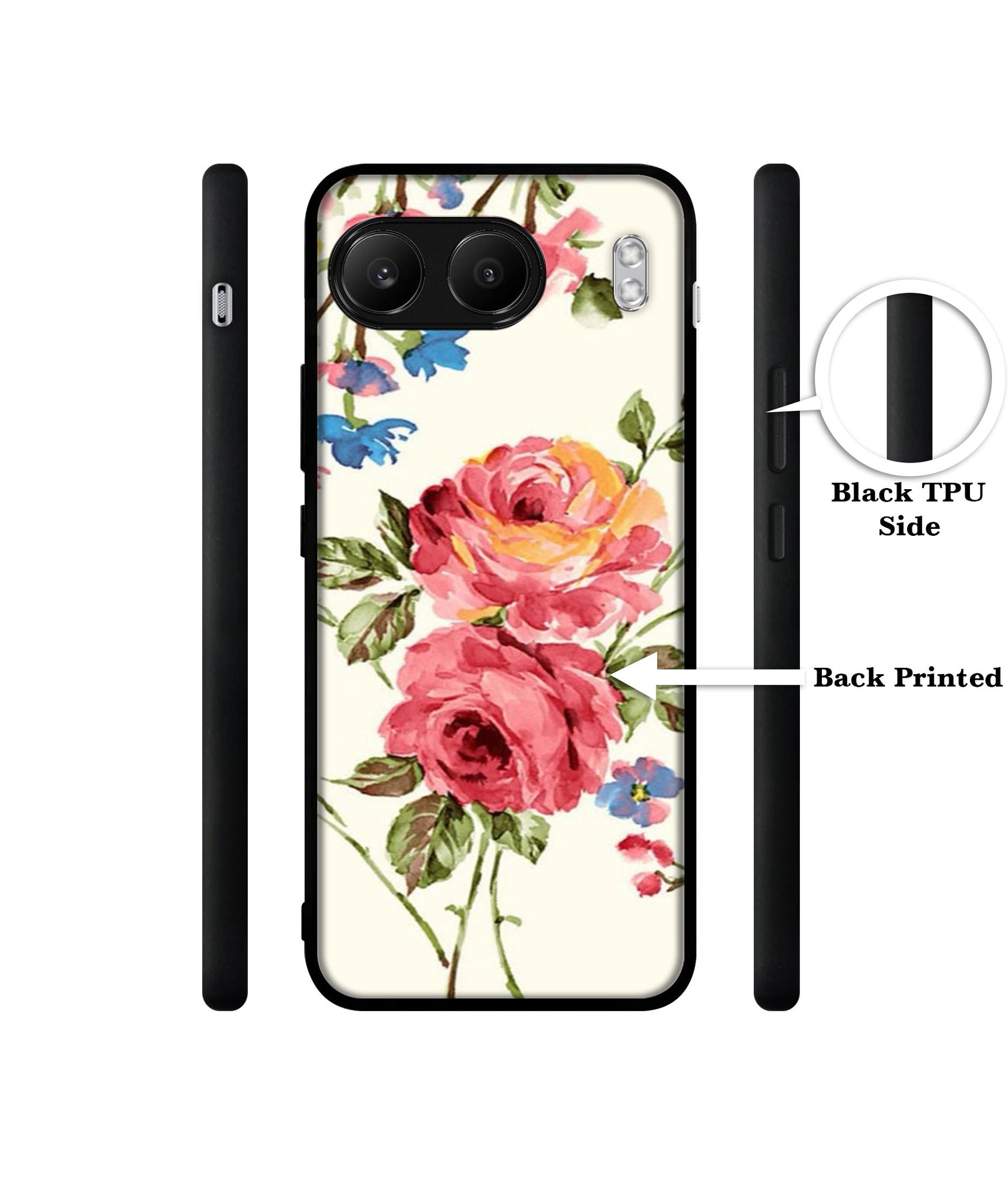Vintage Painting Flower Designer 2D Printed Back Case Cover for OnePlus Nord 4 5G