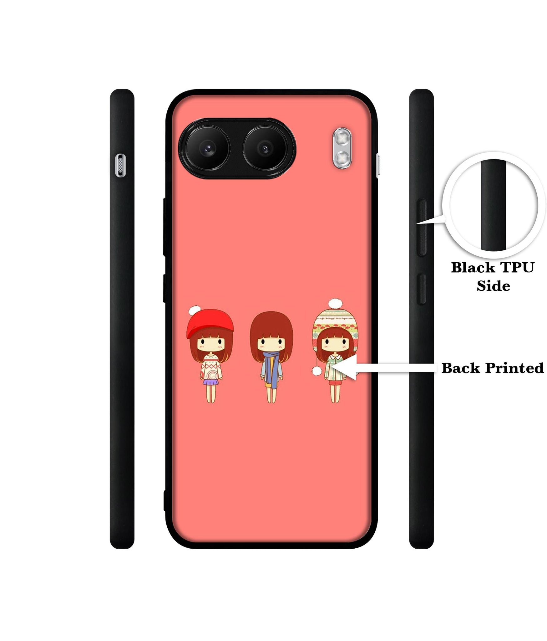 Cute Girls Designer 2D Printed Back Case Cover for OnePlus Nord 4 5G