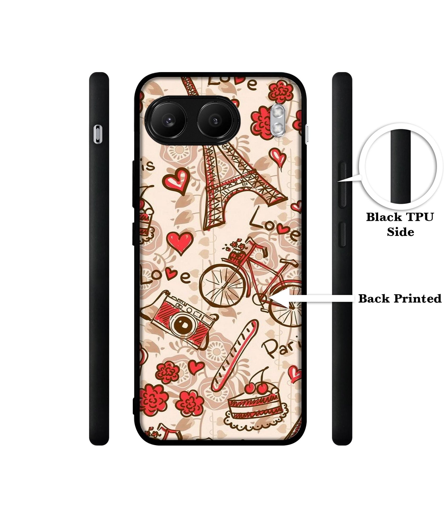 Vintage Paris Designer 2D Printed Back Case Cover for OnePlus Nord 4 5G