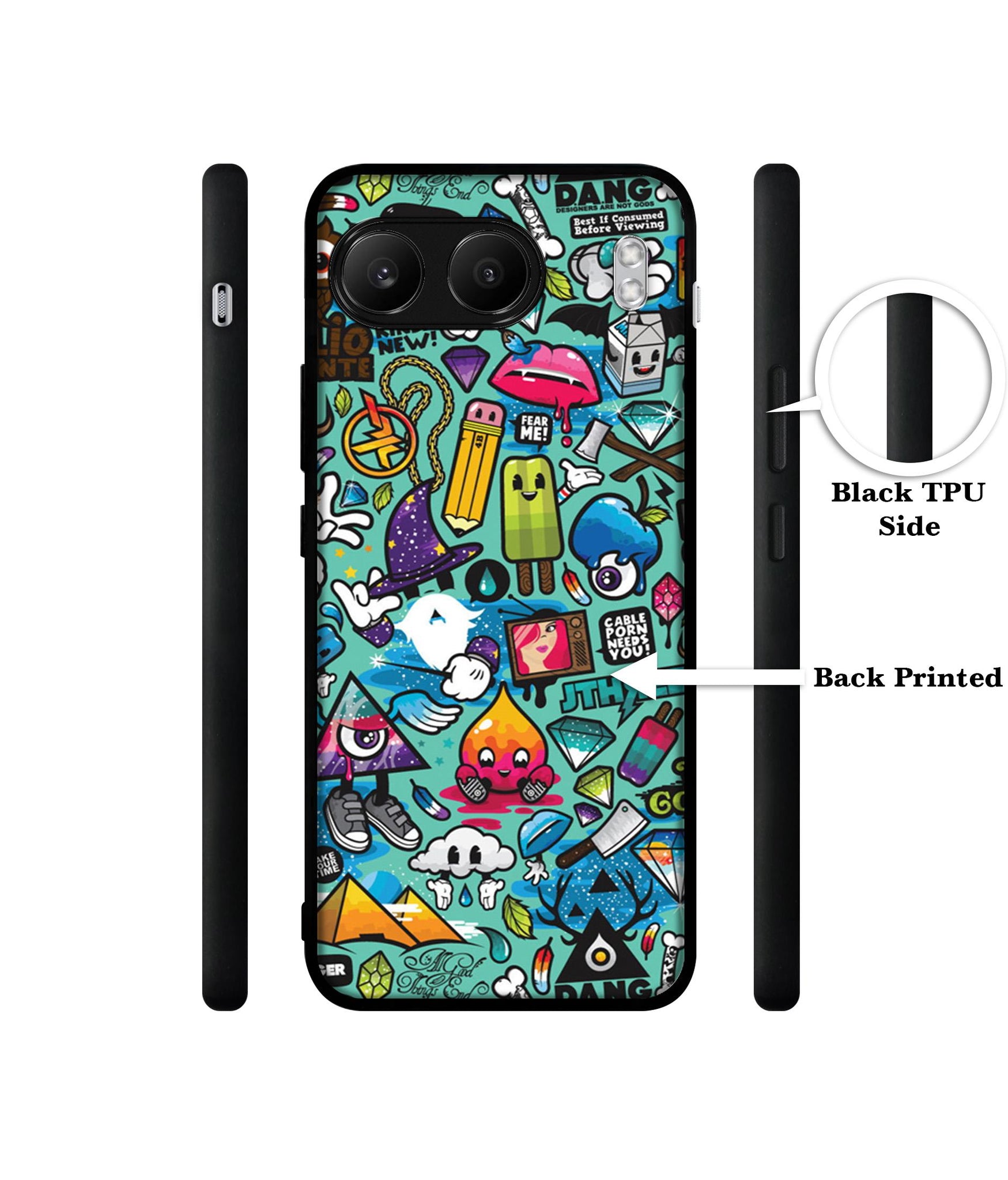 Crazy Designer 2D Printed Back Case Cover for OnePlus Nord 4 5G