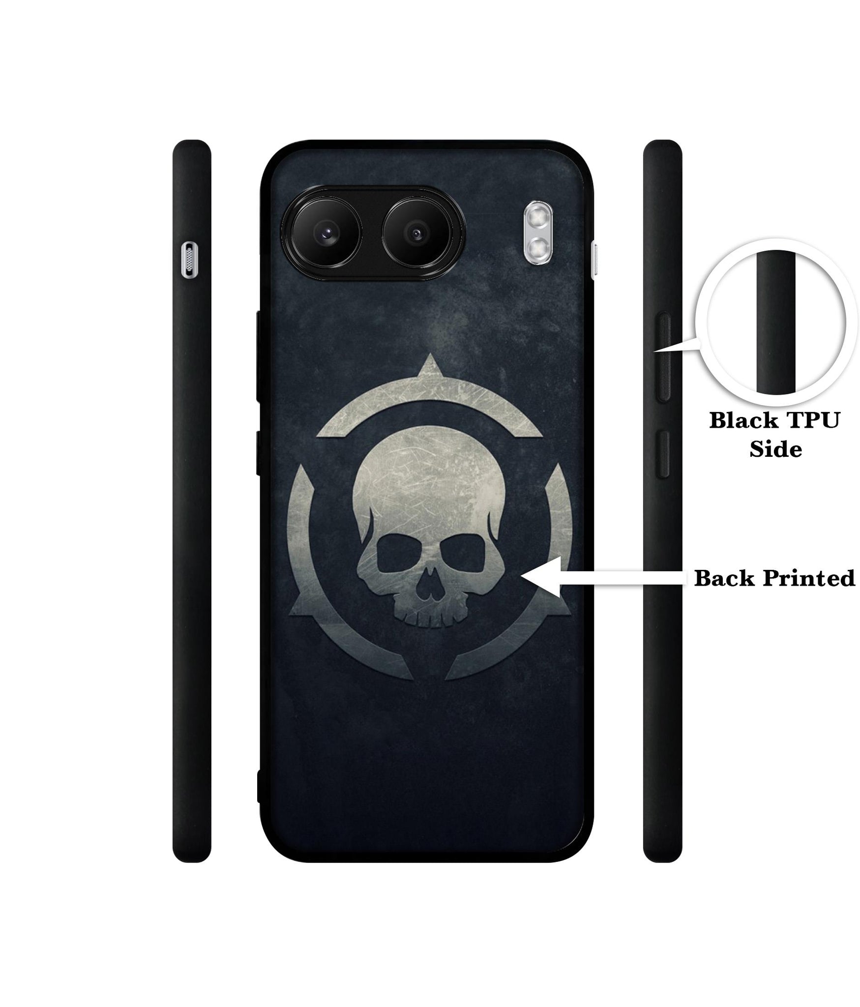 Skull Pattern Print Designer 2D Printed Back Case Cover for OnePlus Nord 4 5G