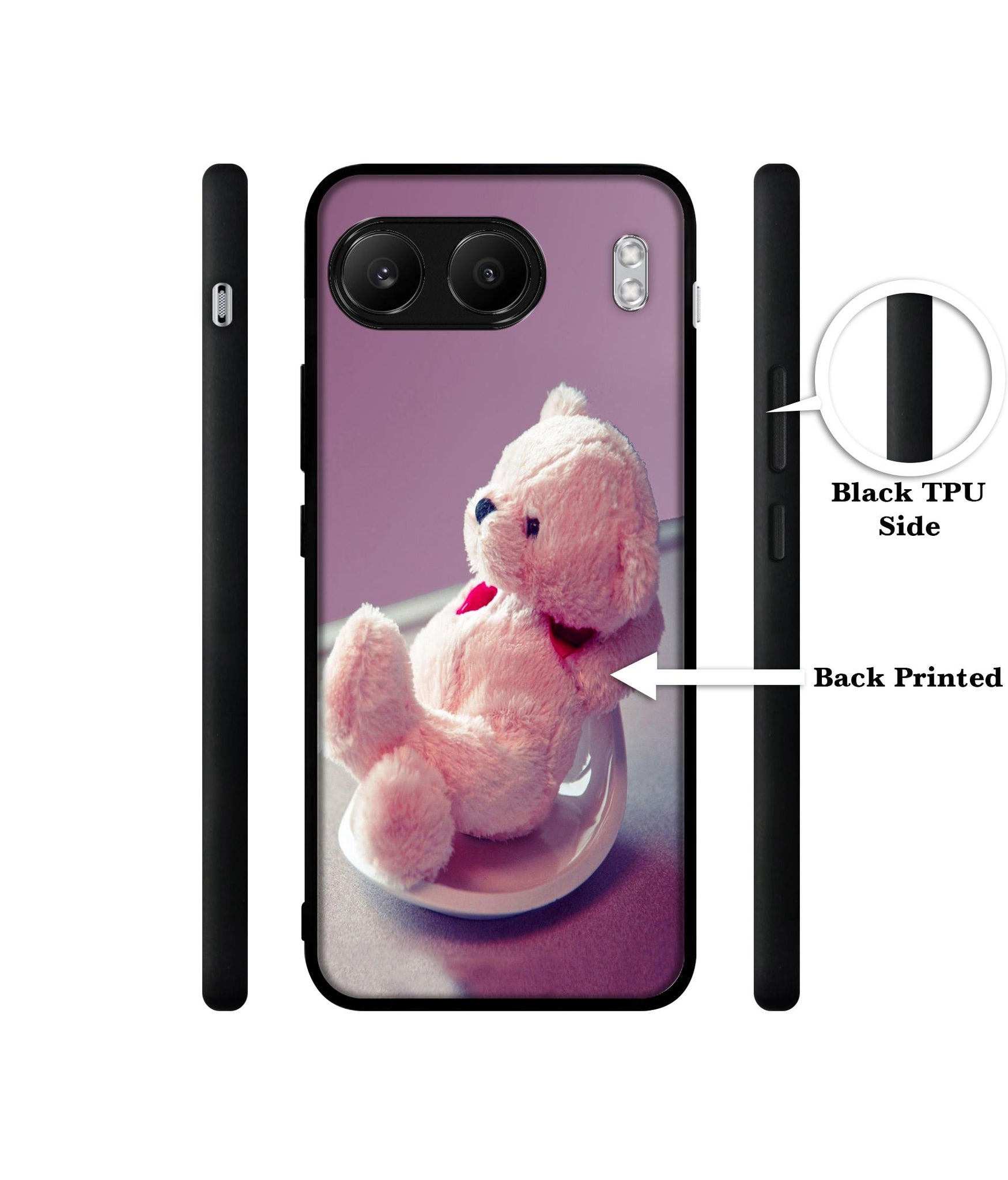 Cute Teddy Bear Designer 2D Printed Back Case Cover for OnePlus Nord 4 5G
