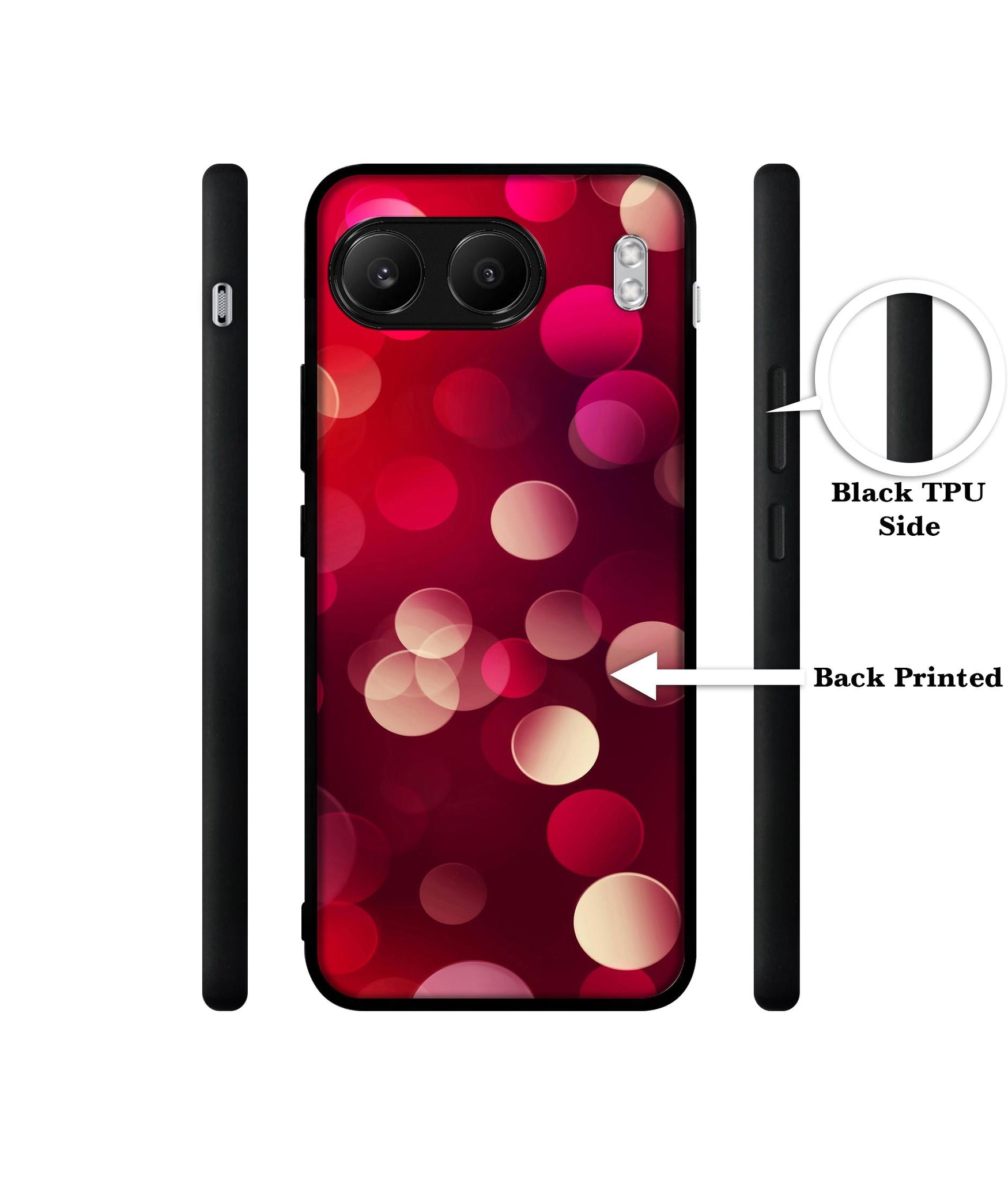 3D Circles Designer 2D Printed Back Case Cover for OnePlus Nord 4 5G