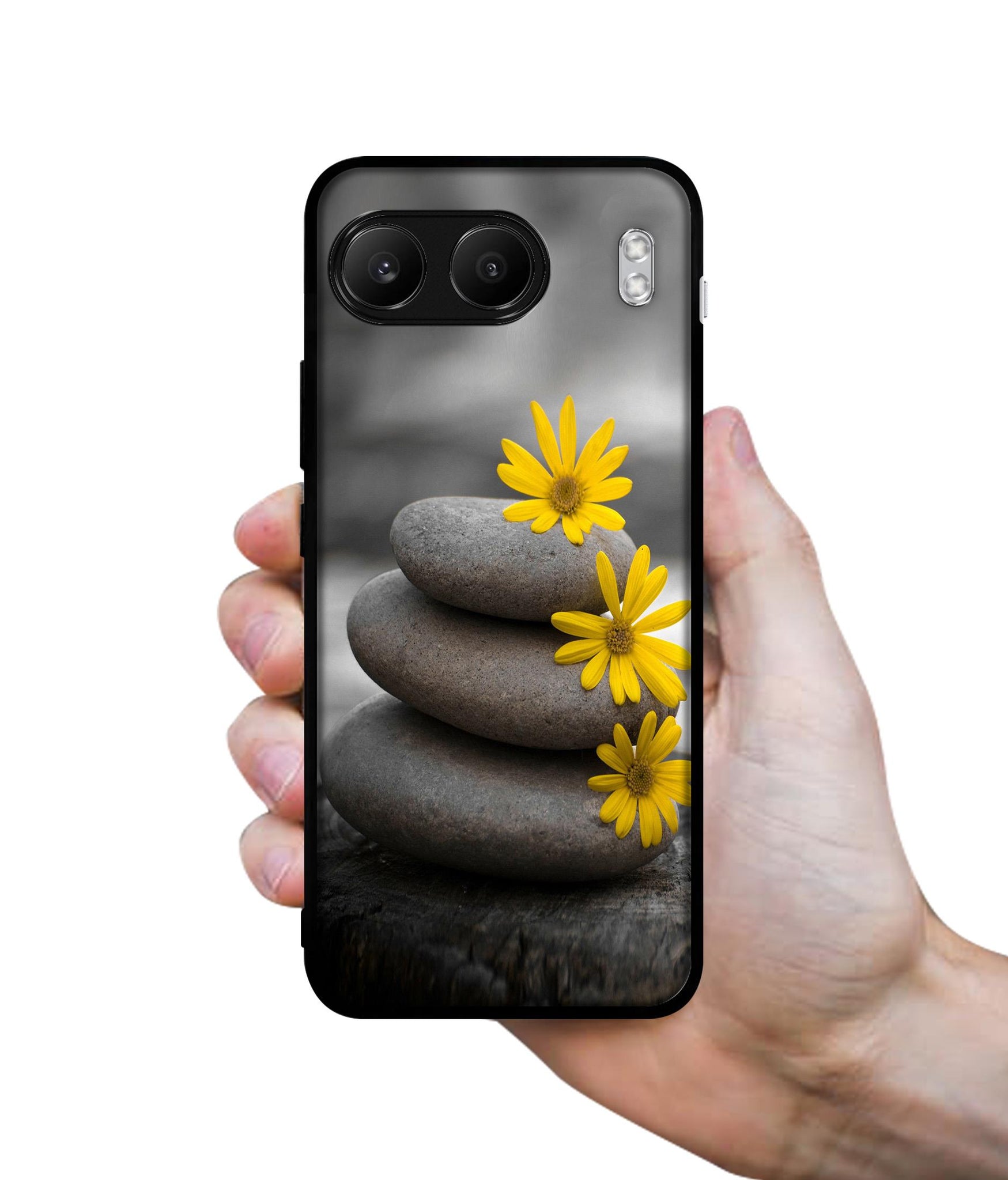 Stones And Flower Designer 2D Printed Back Case Cover for OnePlus Nord 4 5G