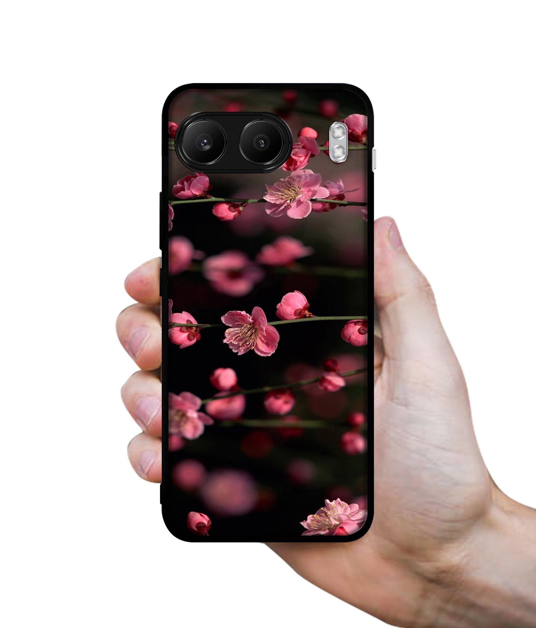 Pink Flowers Designer 2D Printed Back Case Cover for OnePlus Nord 4 5G