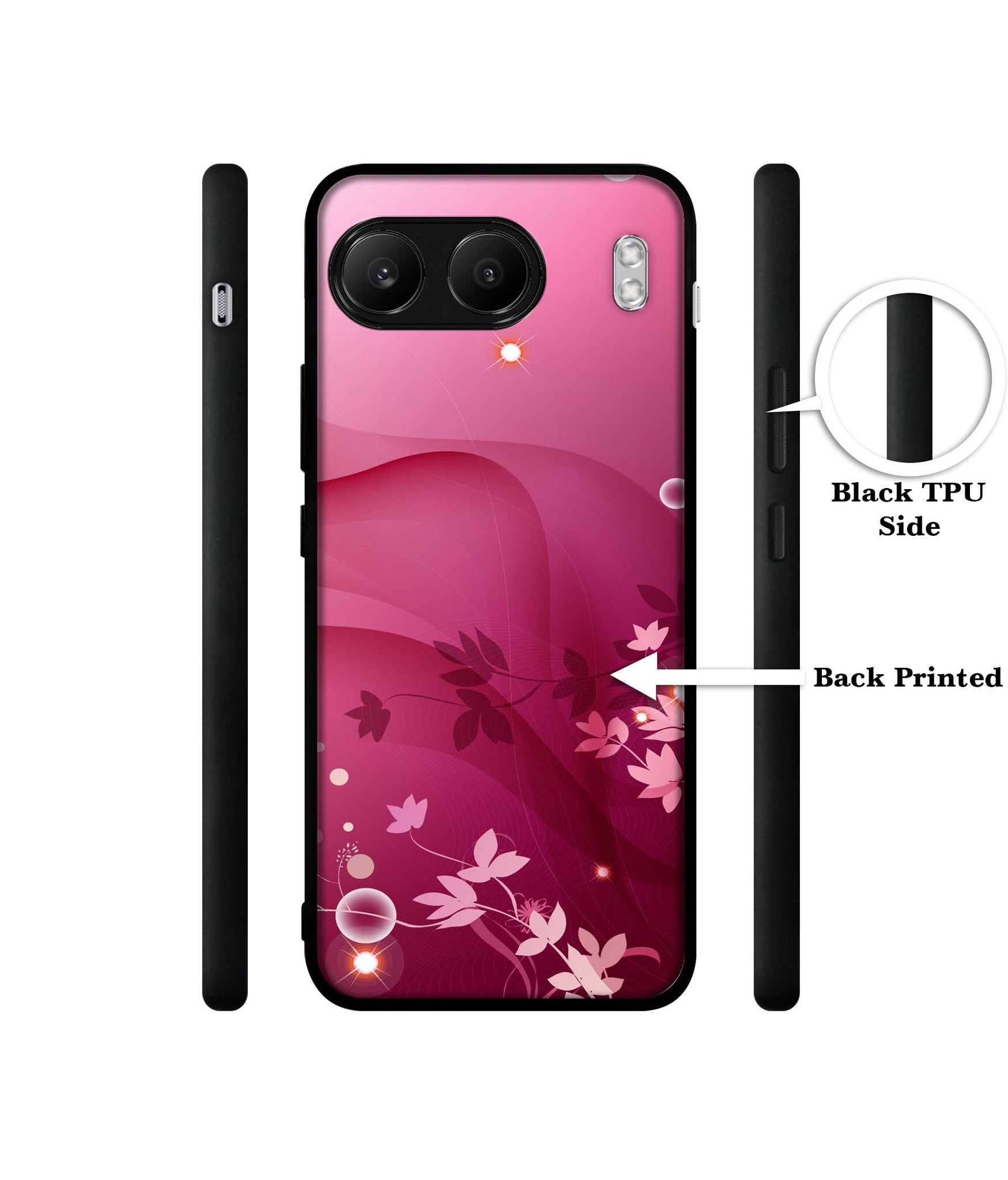 Pink Abstract Designer 2D Printed Back Case Cover for OnePlus Nord 4 5G